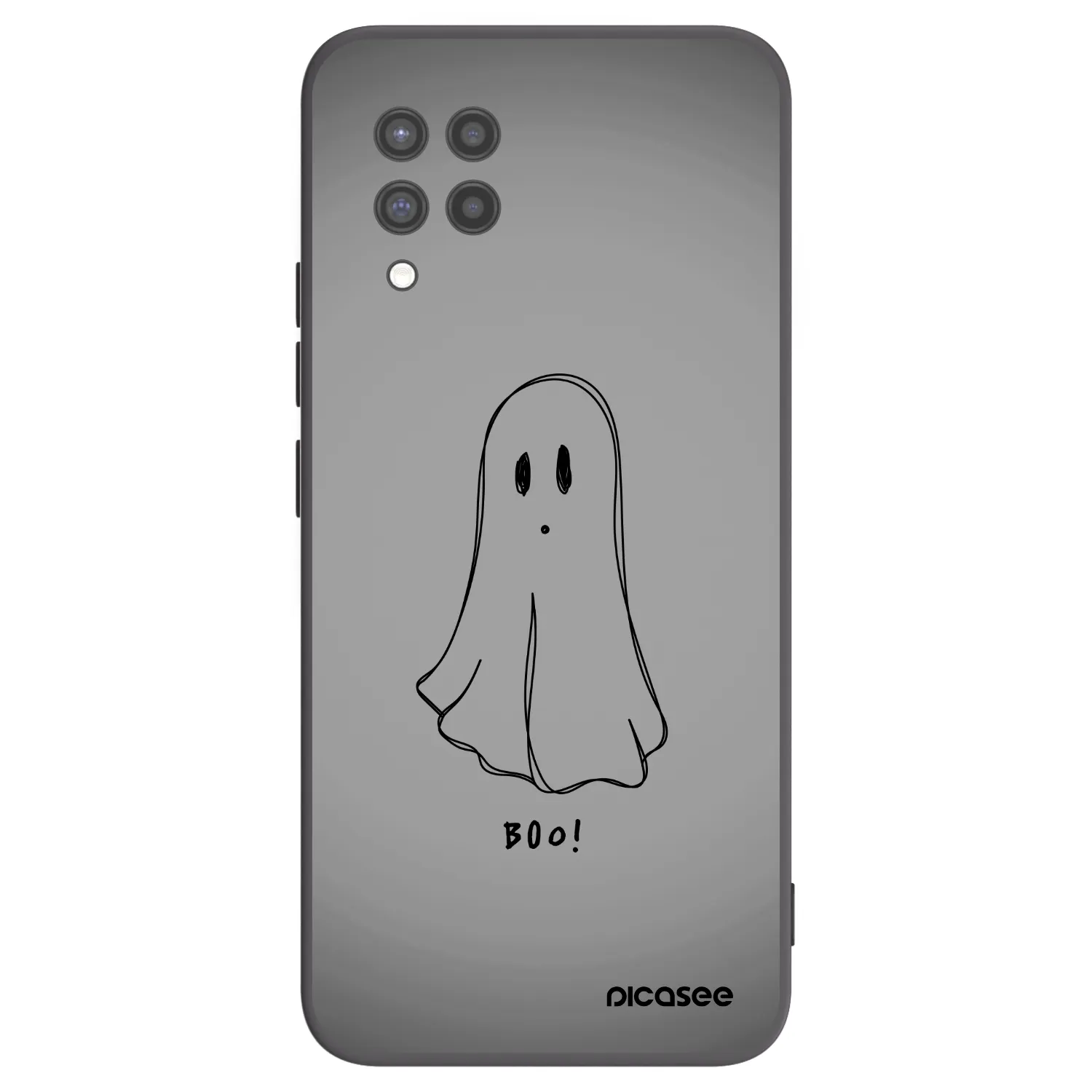 Picasee silikonowe czarne etui na Samsung Galaxy A42 A426B - Ghost
