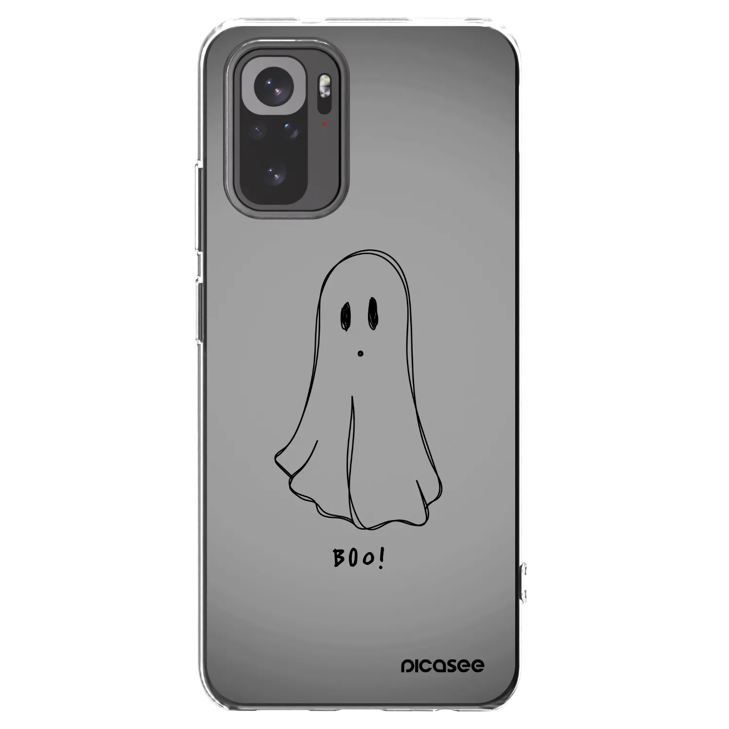 Picasee silikonowe przeźroczyste etui na Xiaomi Redmi Note 10S - Ghost