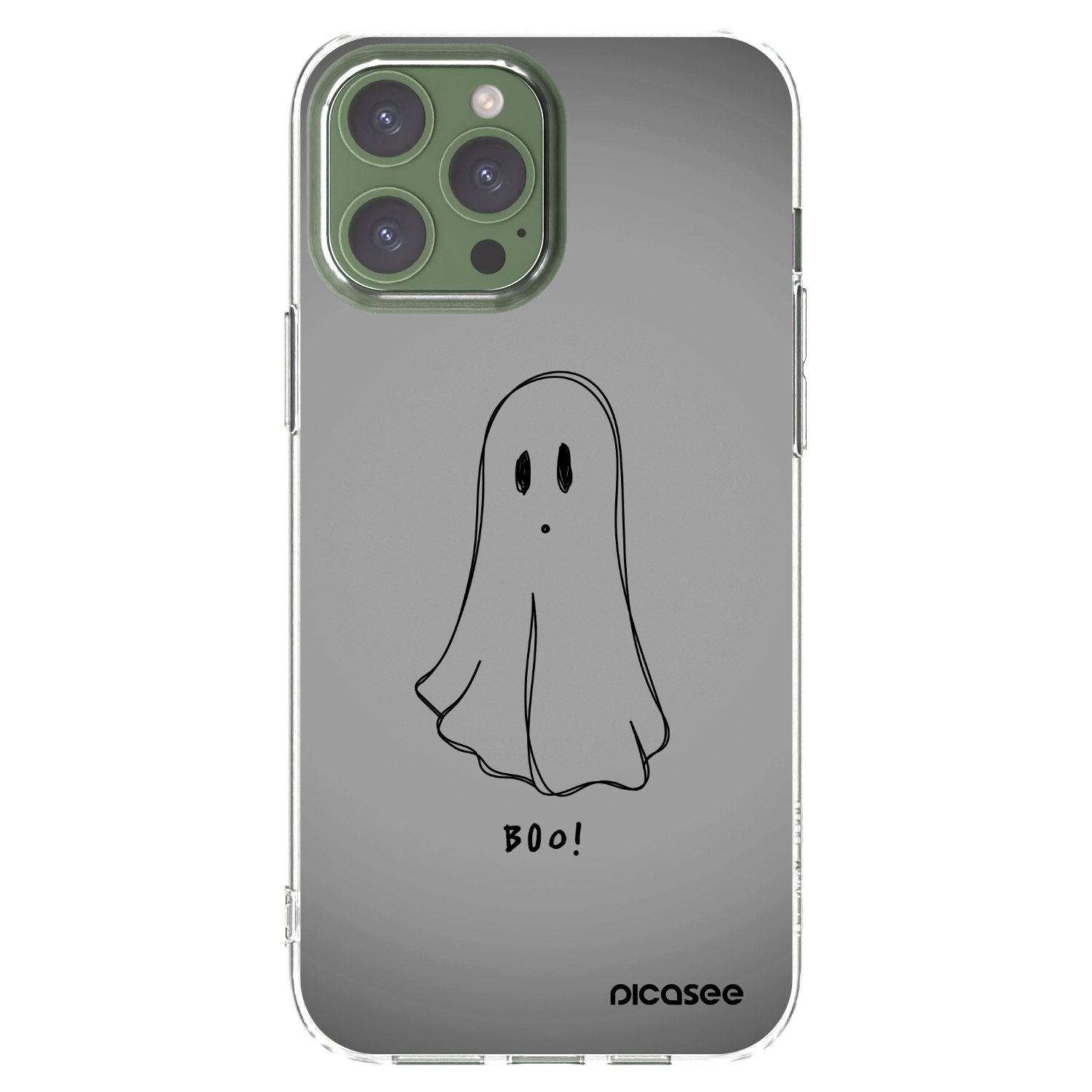 Picasee silikonowe przeźroczyste etui na Apple iPhone 13 Pro Max - Ghost