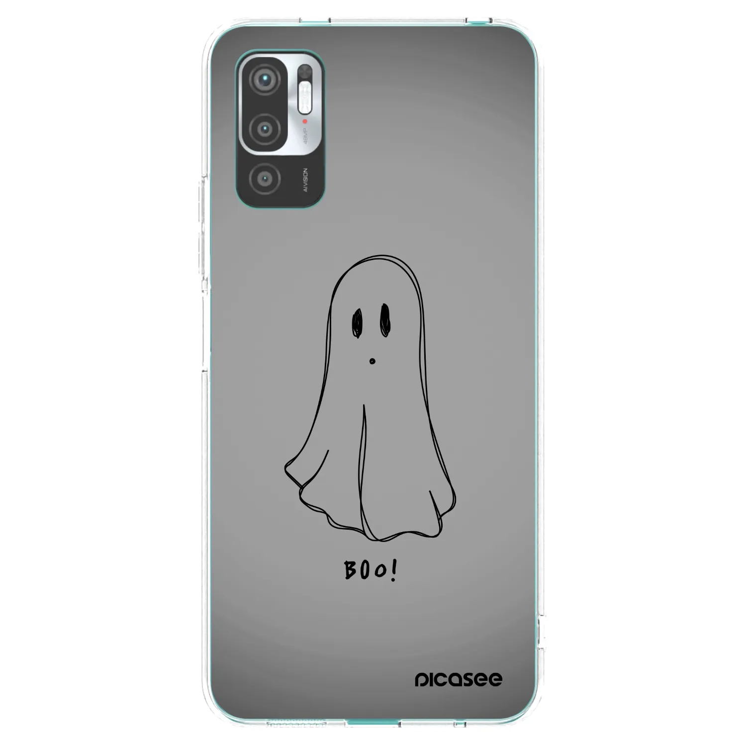 Picasee silikonowe przeźroczyste etui na Xiaomi Redmi Note 10 5G - Ghost