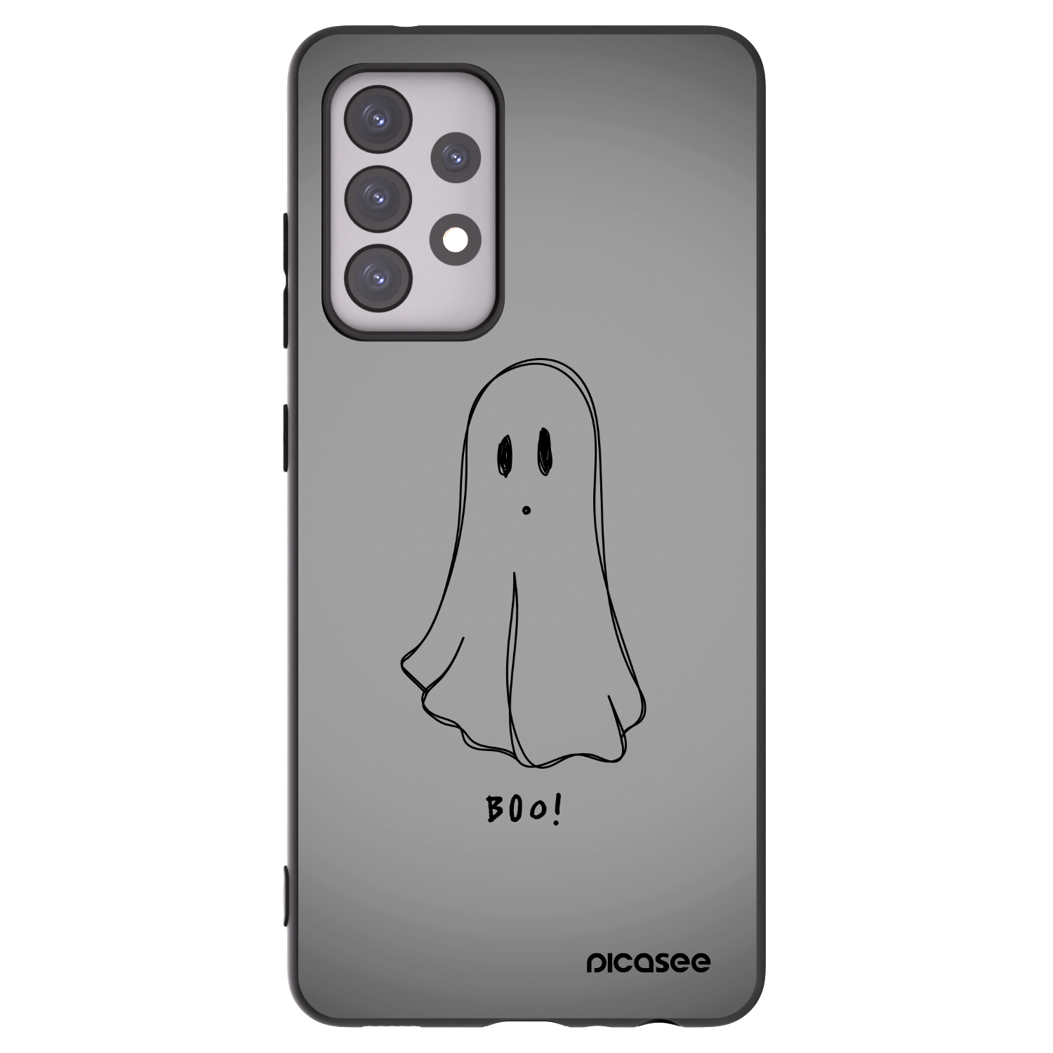 Picasee silikonowe czarne etui na Samsung Galaxy A52s 5G A528B - Ghost