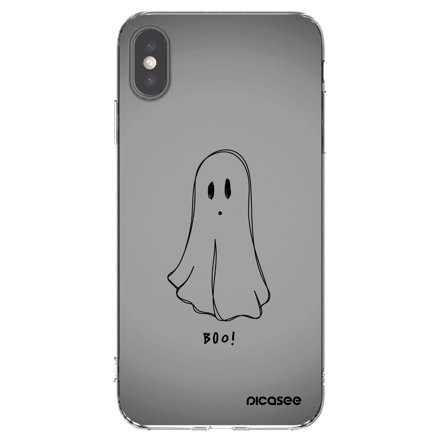 Picasee silikonowe przeźroczyste etui na Apple iPhone XS Max - Ghost