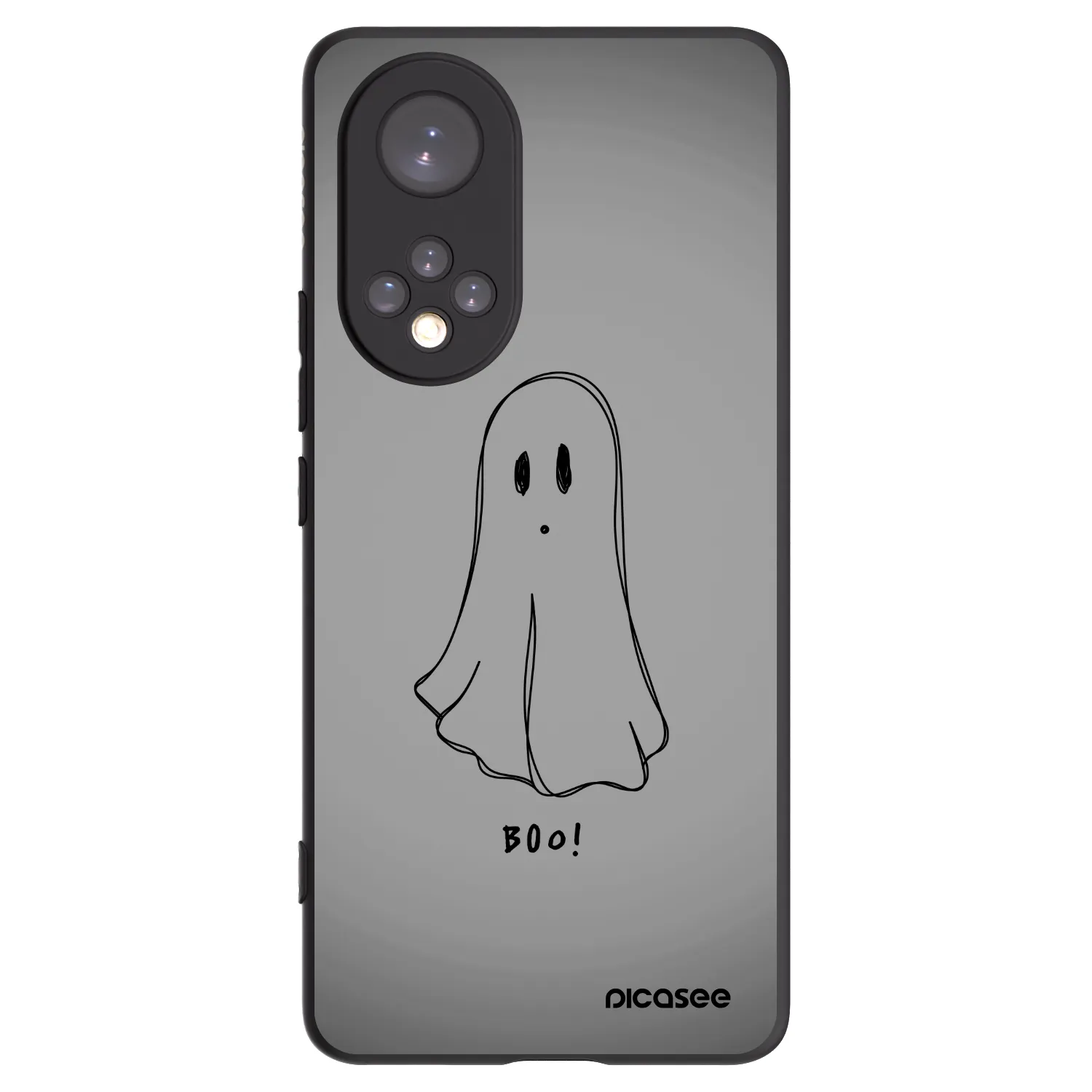 Picasee silikonowe czarne etui na Honor 50 5G - Ghost