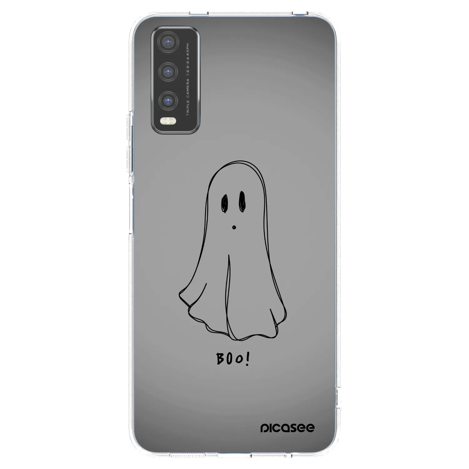 Picasee silikonowe przeźroczyste etui na Vivo Y20s - Ghost
