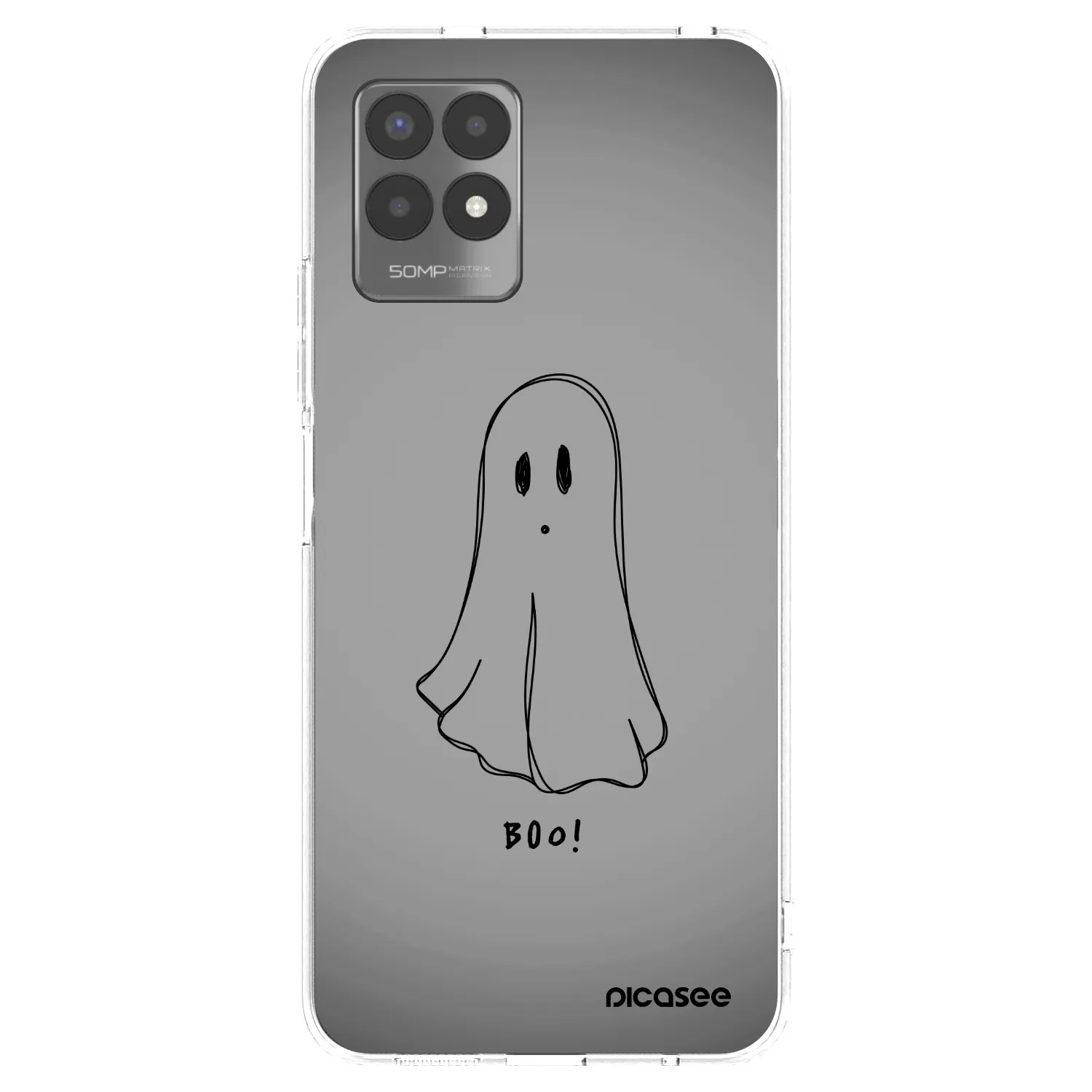 Picasee silikonowe przeźroczyste etui na Realme 8i - Ghost