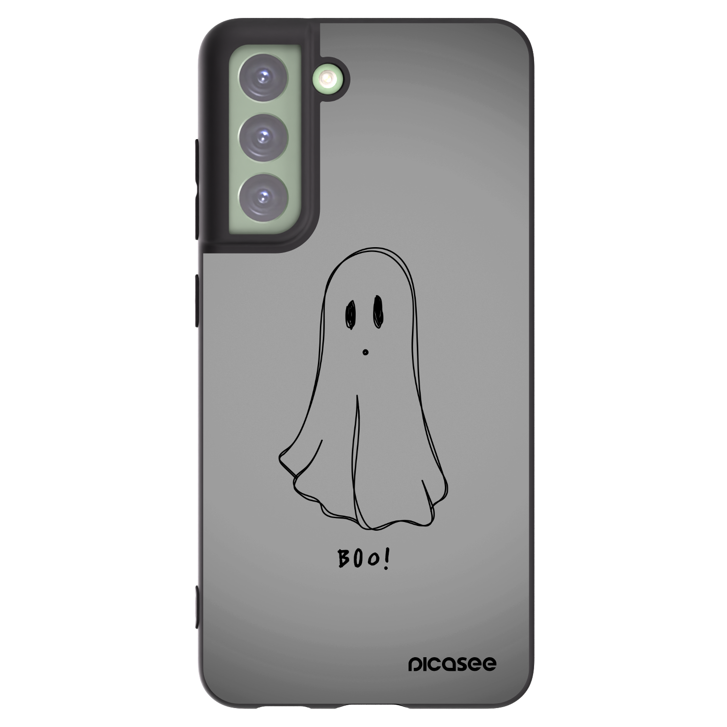 Picasee silikonowe czarne etui na Samsung Galaxy S21 FE 5G - Ghost