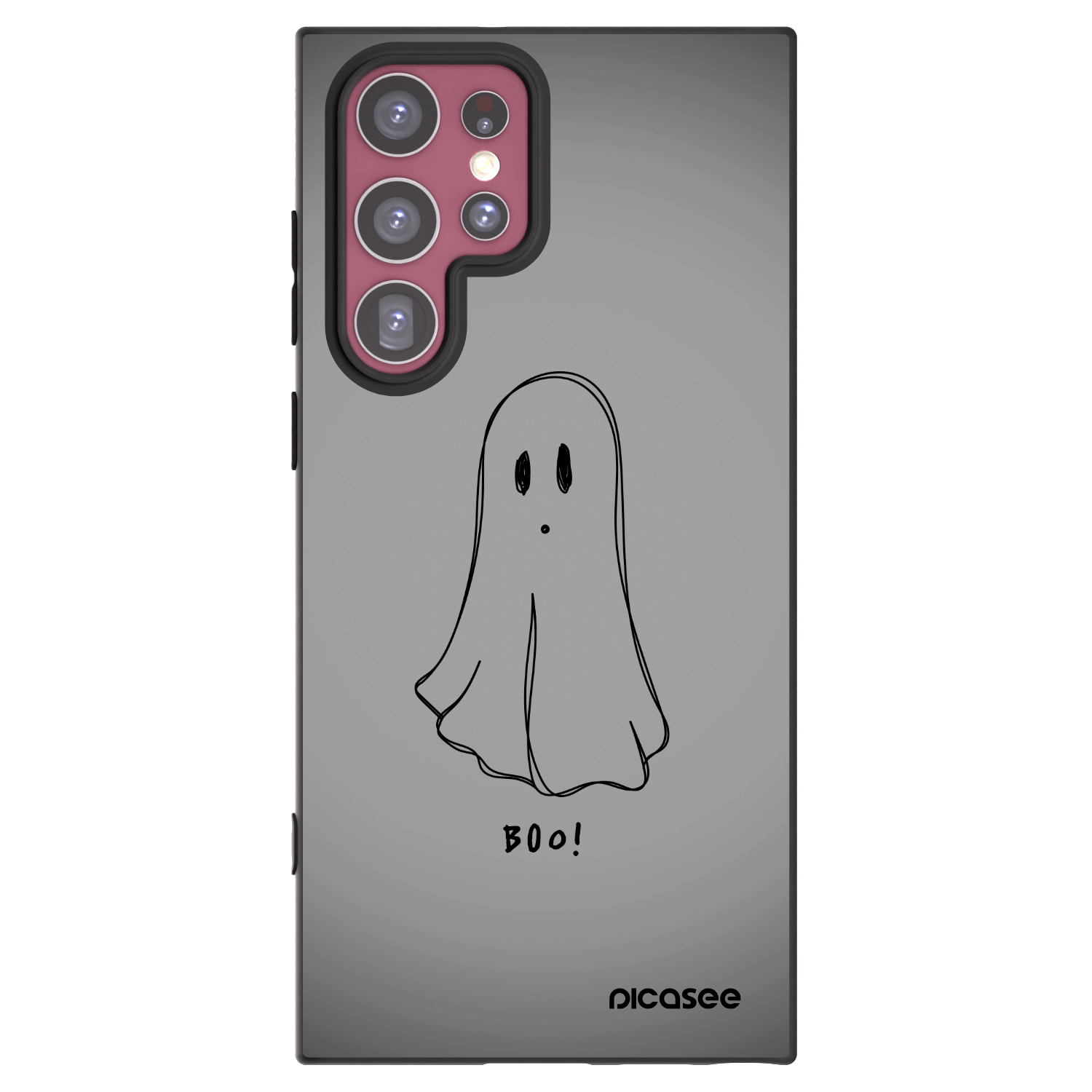 Picasee silikonowe czarne etui na Samsung Galaxy S22 Ultra 5G - Ghost