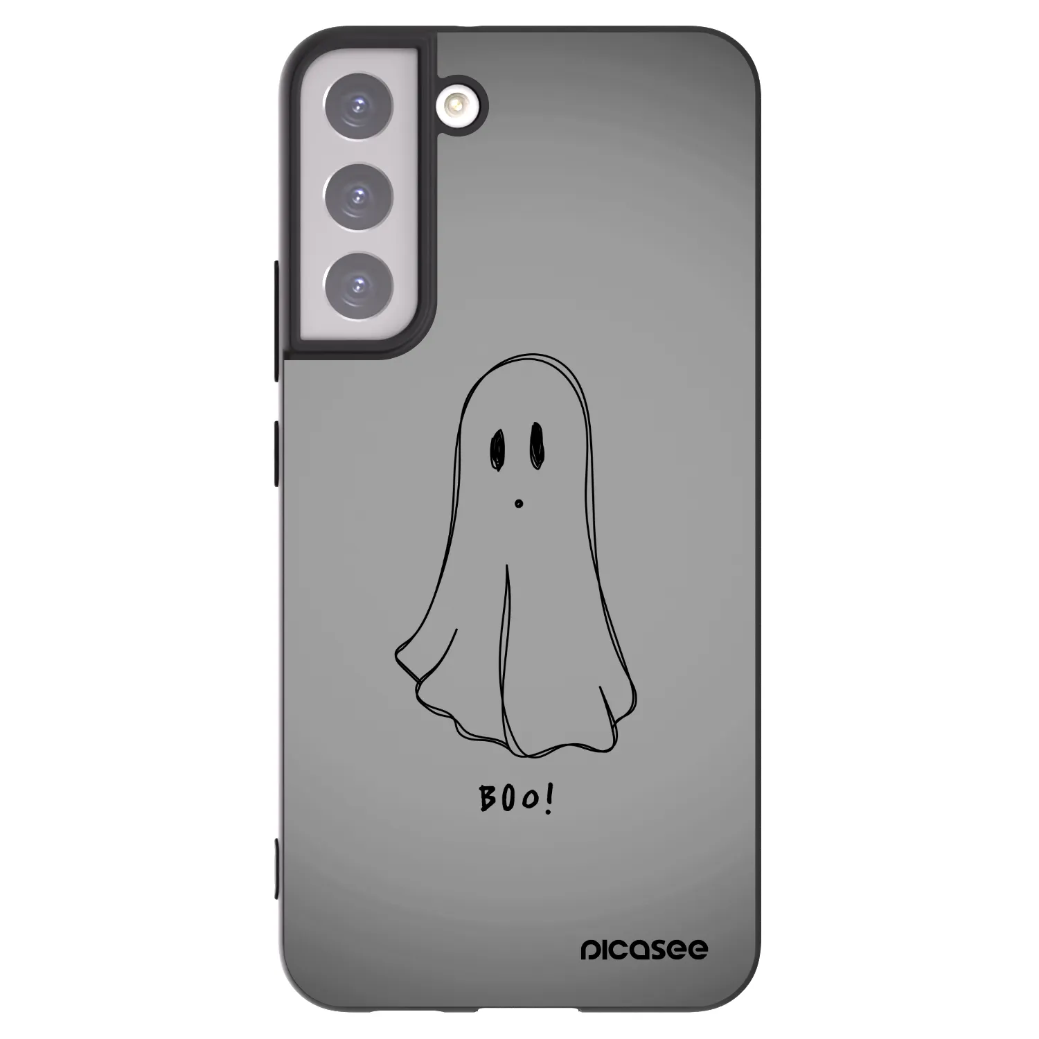 Picasee silikonowe czarne etui na Samsung Galaxy S22+ 5G - Ghost