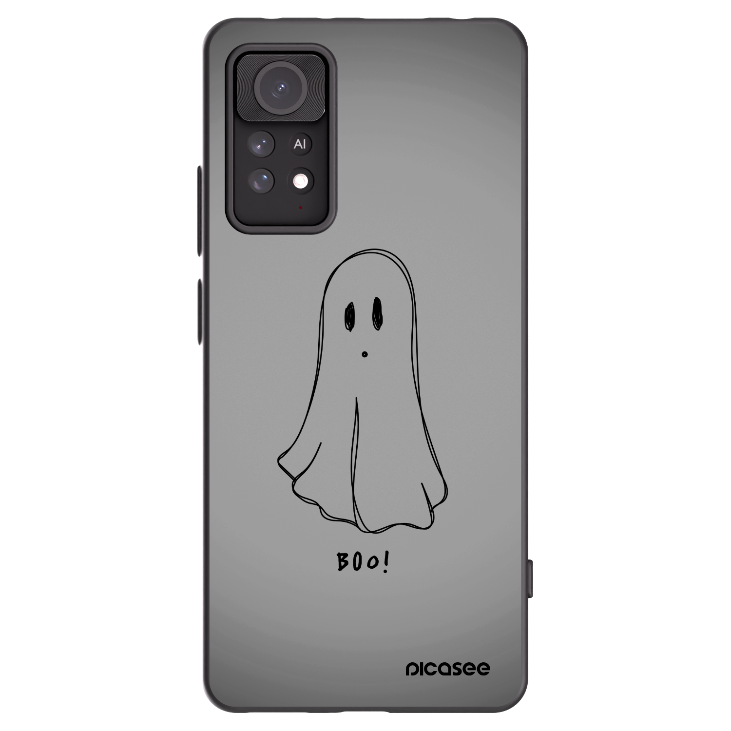 Picasee silikonowe czarne etui na Xiaomi Redmi Note 11 Pro - Ghost