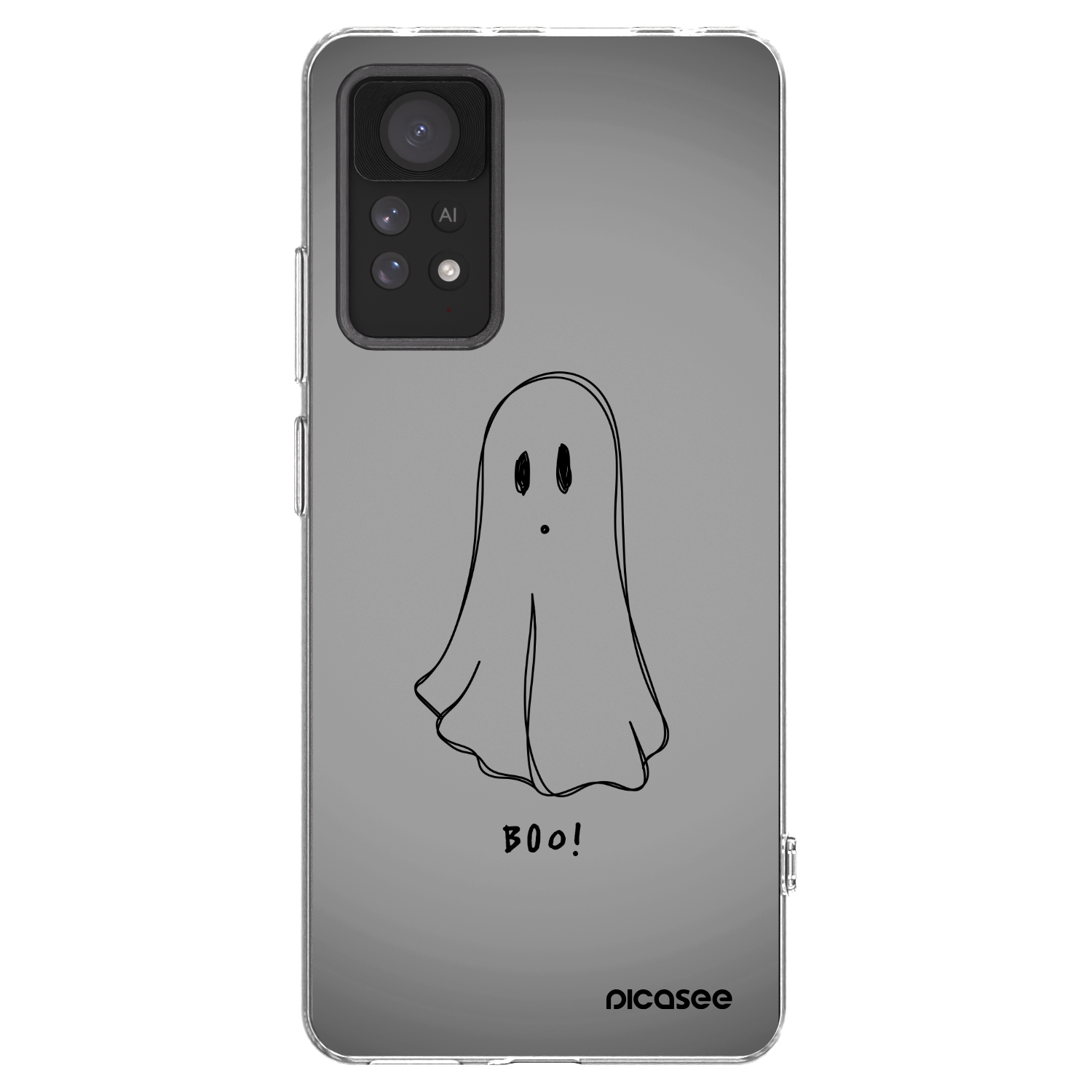 Picasee silikonowe przeźroczyste etui na Xiaomi Redmi Note 11 Pro - Ghost