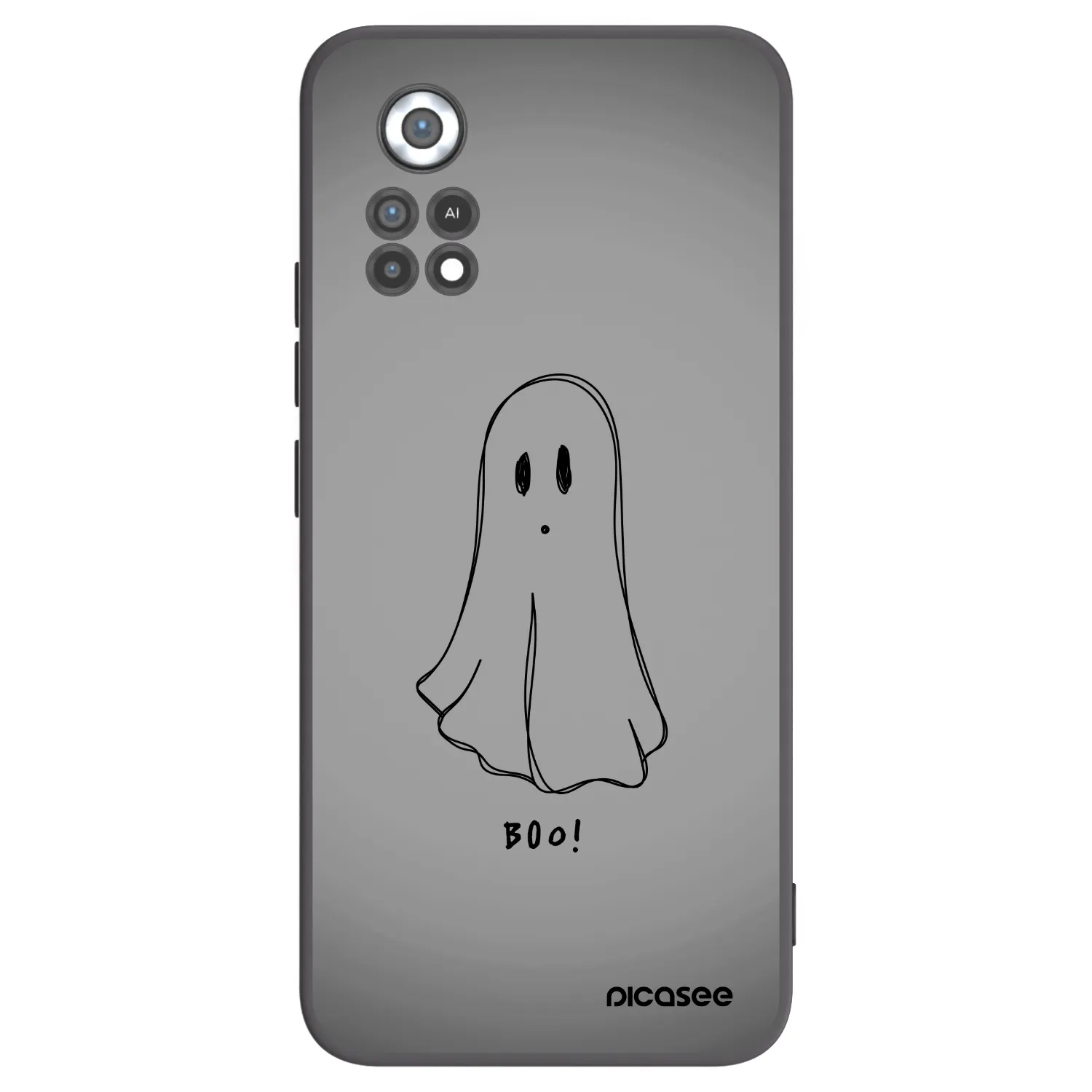 Picasee silikonowe czarne etui na Xiaomi Poco X4 Pro 5G - Ghost