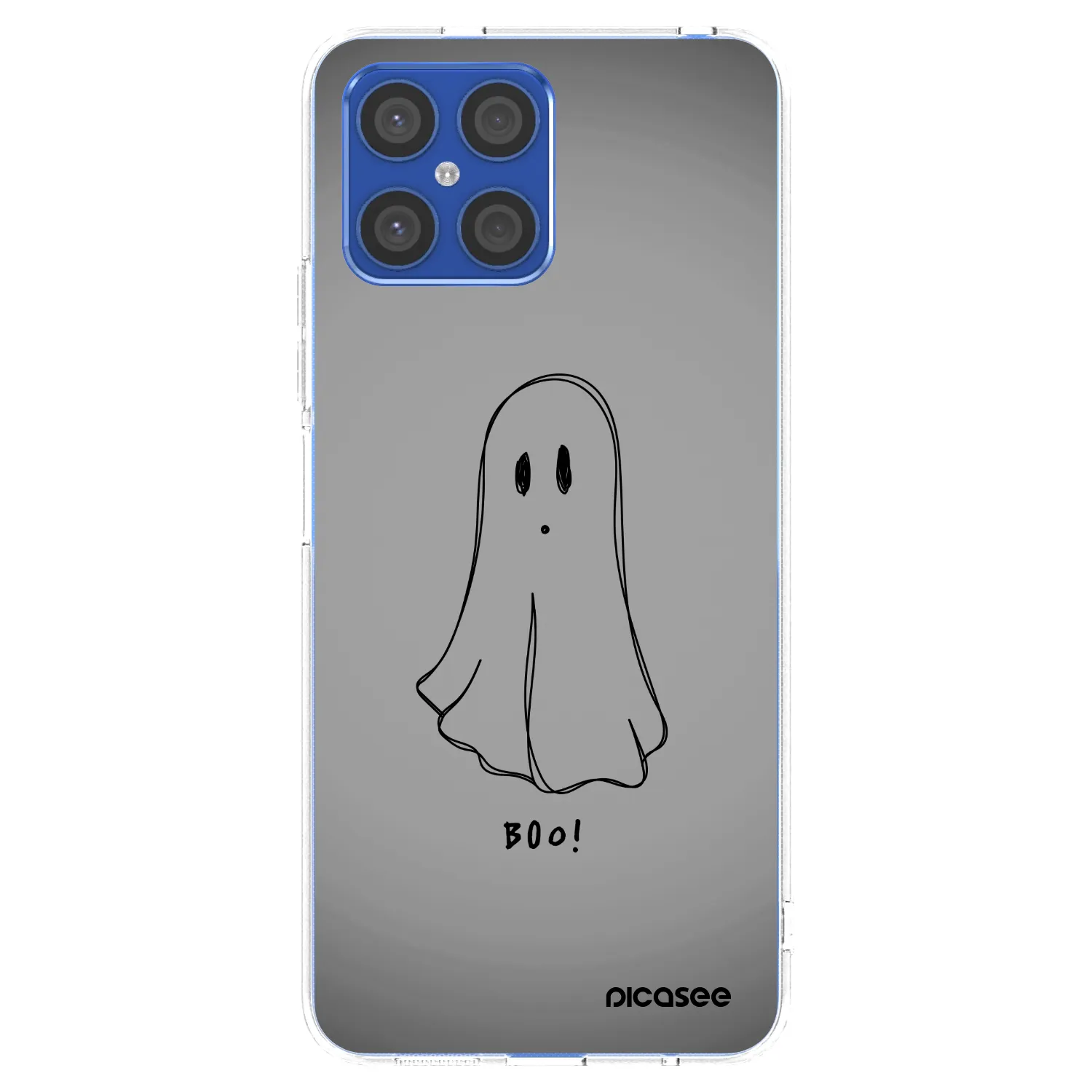 Picasee silikonowe przeźroczyste etui na Honor X8 4G - Ghost