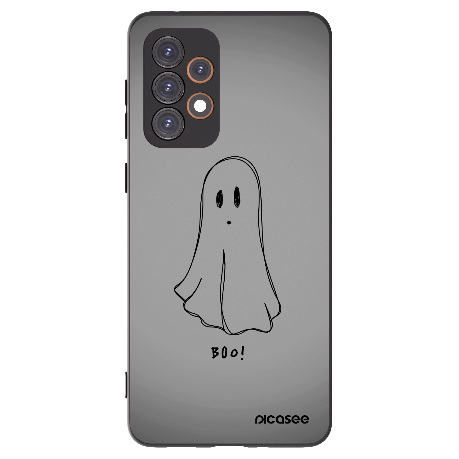 Picasee silikonowe czarne etui na Samsung Galaxy A33 5G A336 - Ghost