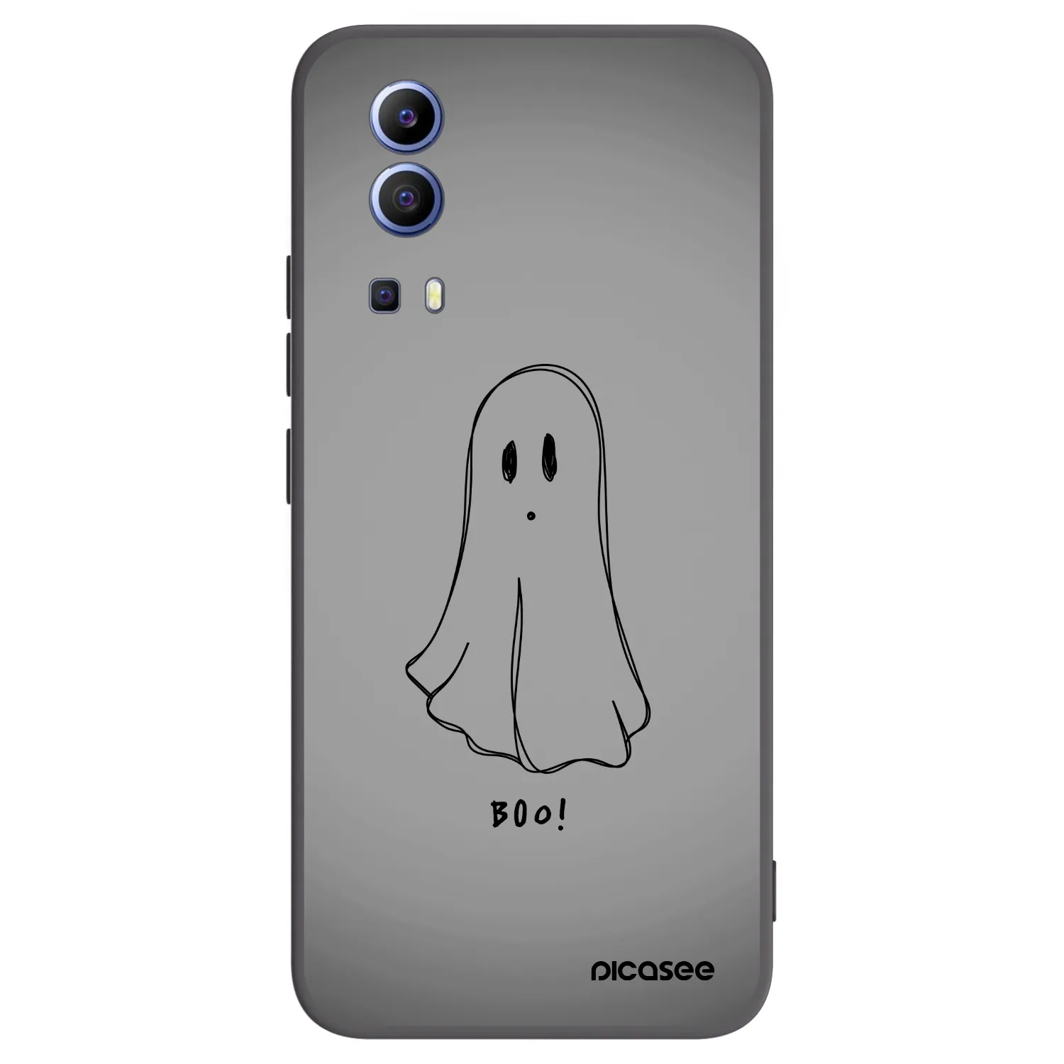 Picasee silikonowe czarne etui na Vivo Y52 5G - Ghost