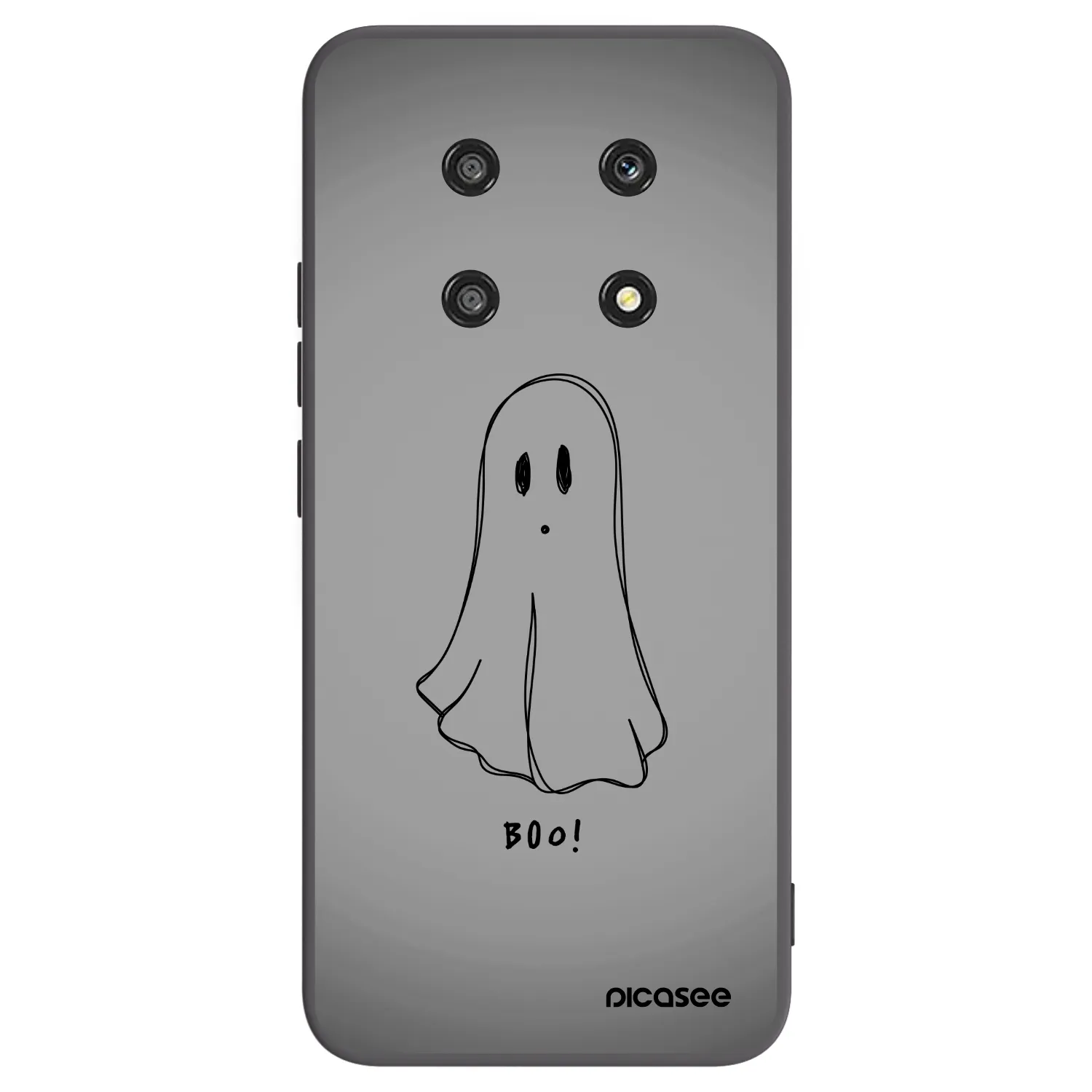 Picasee silikonowe czarne etui na Honor Magic4 Lite 5G - Ghost