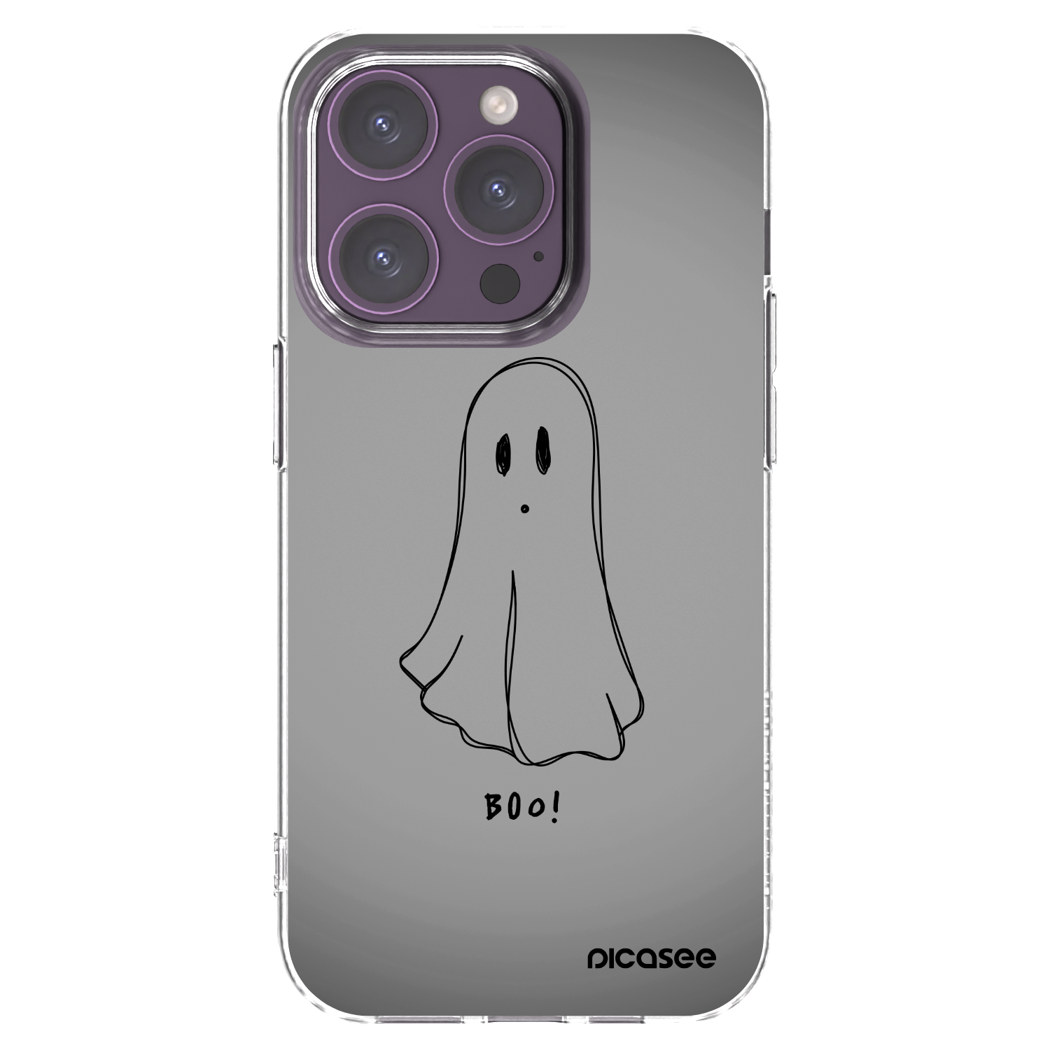 Picasee silikonowe przeźroczyste etui na Apple iPhone 14 Pro - Ghost
