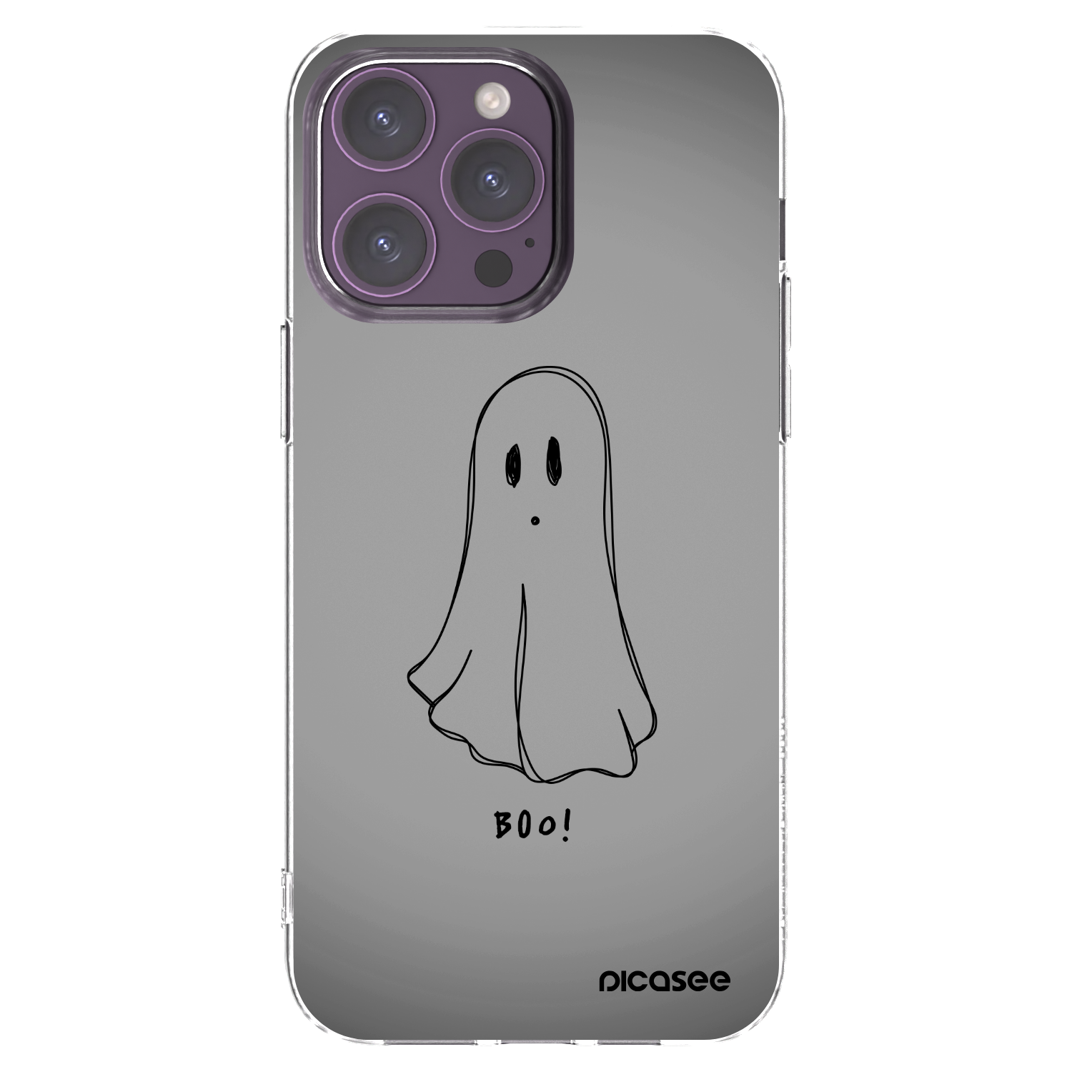 Picasee silikonowe przeźroczyste etui na Apple iPhone 14 Pro Max - Ghost