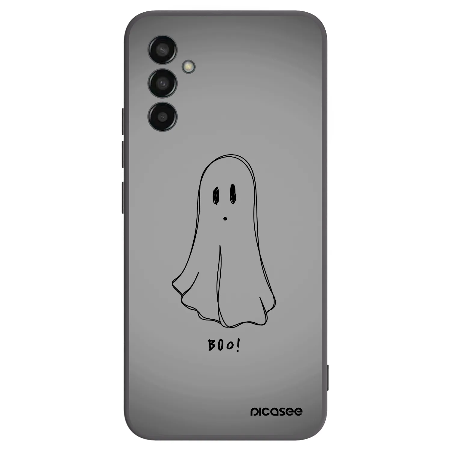 Picasee silikonowe czarne etui na Samsung Galaxy M13 M135F - Ghost
