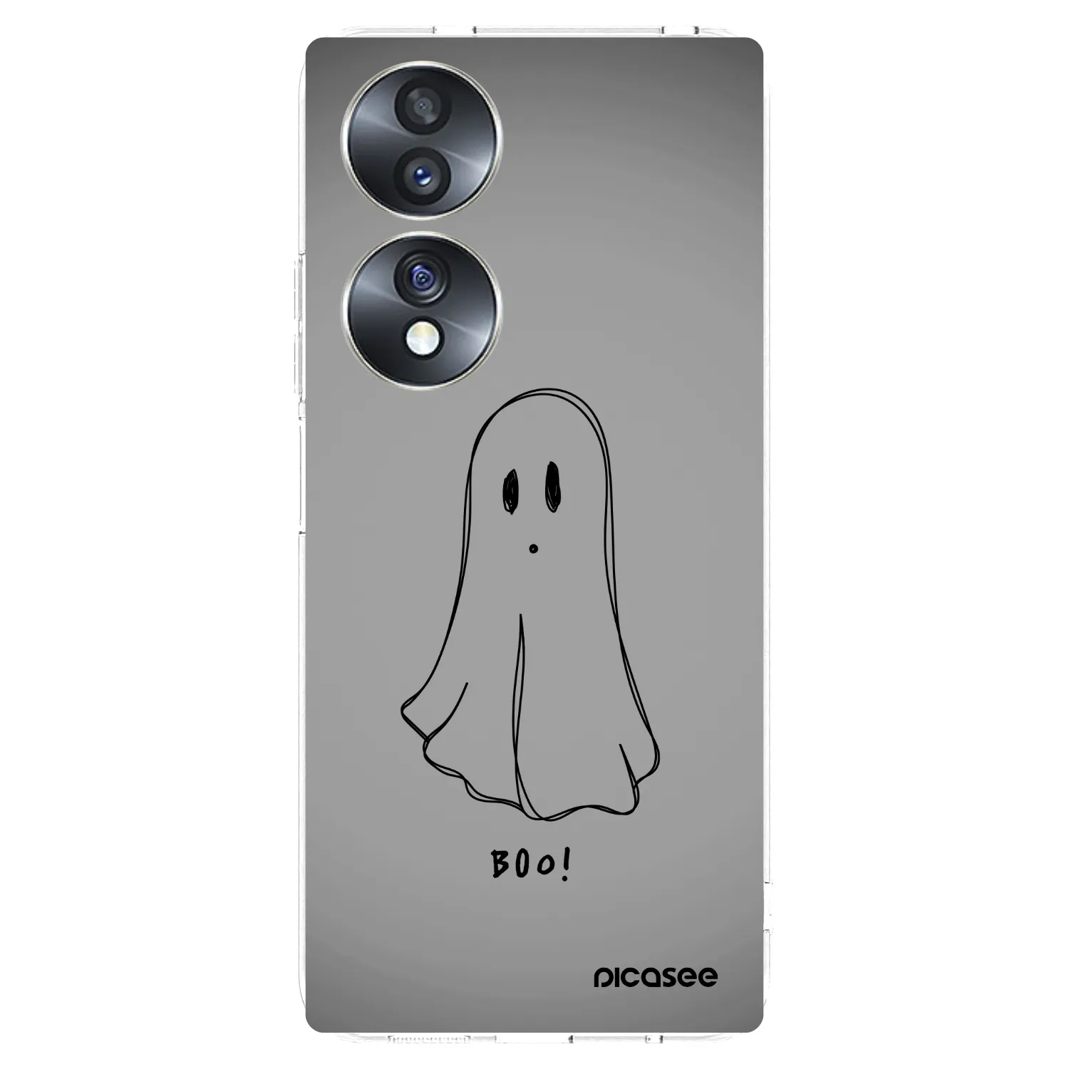 Picasee silikonowe przeźroczyste etui na Honor 70 - Ghost