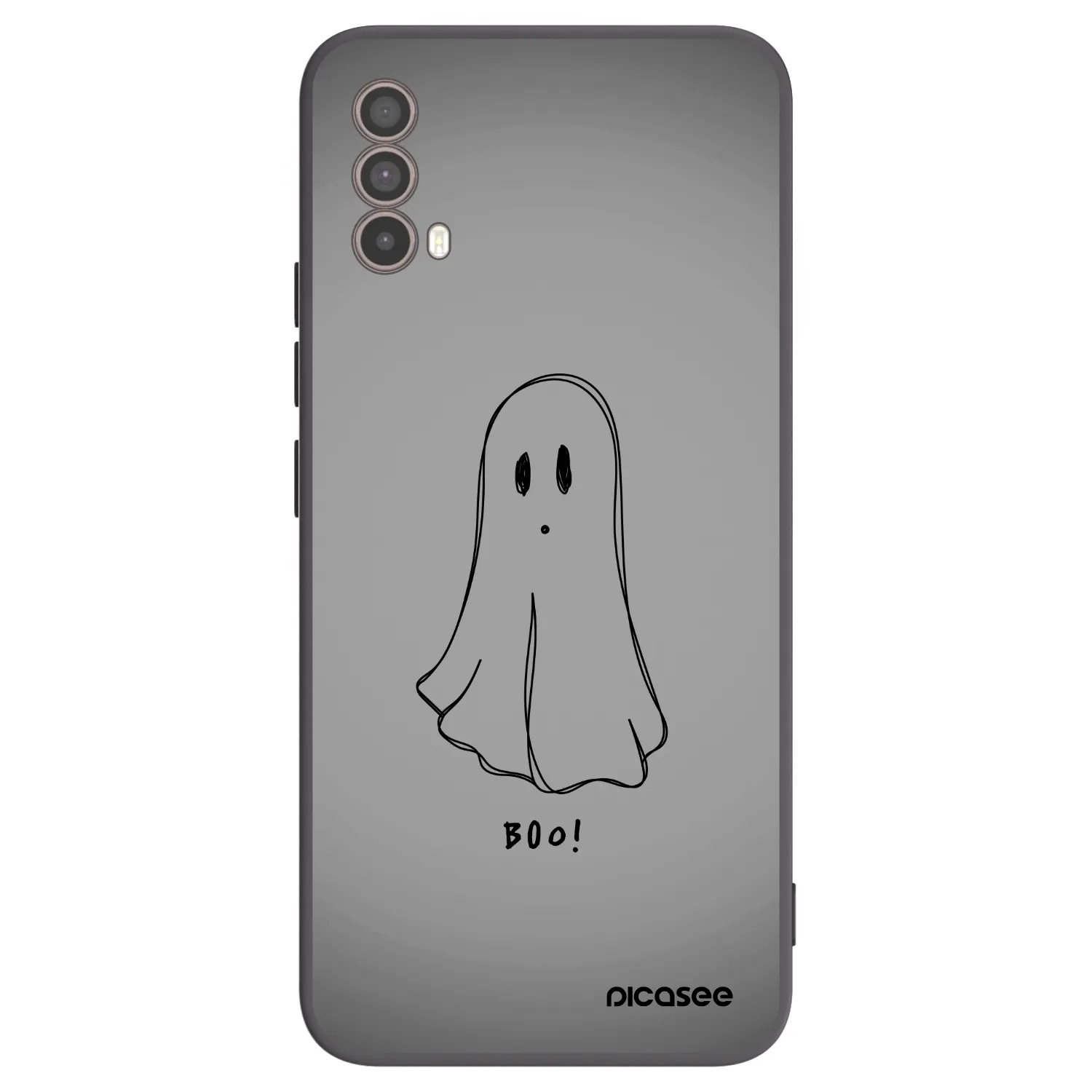 Picasee silikonowe czarne etui na Motorola Moto E40 - Ghost