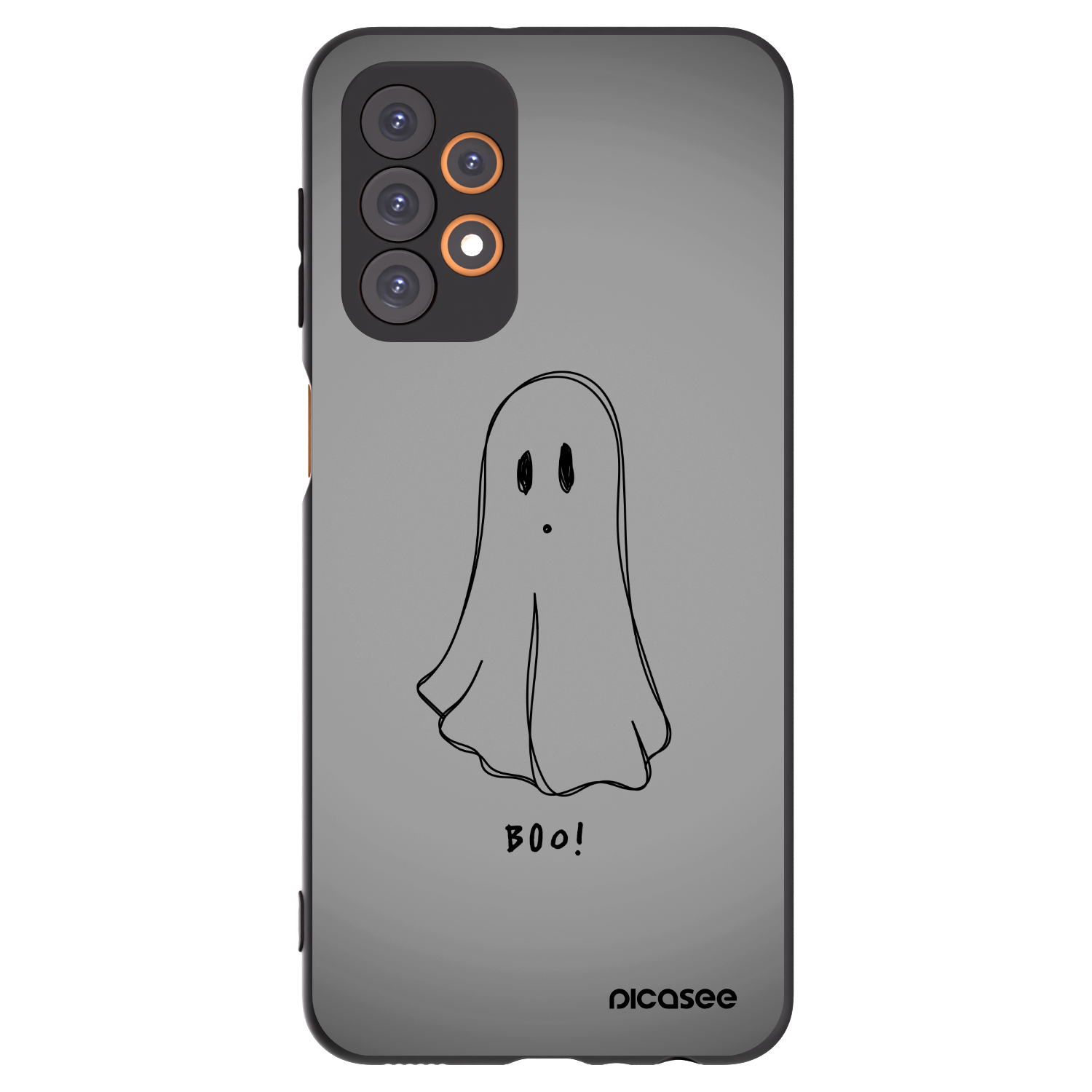 Picasee silikonowe czarne etui na Samsung Galaxy A23 A236B 5G - Ghost