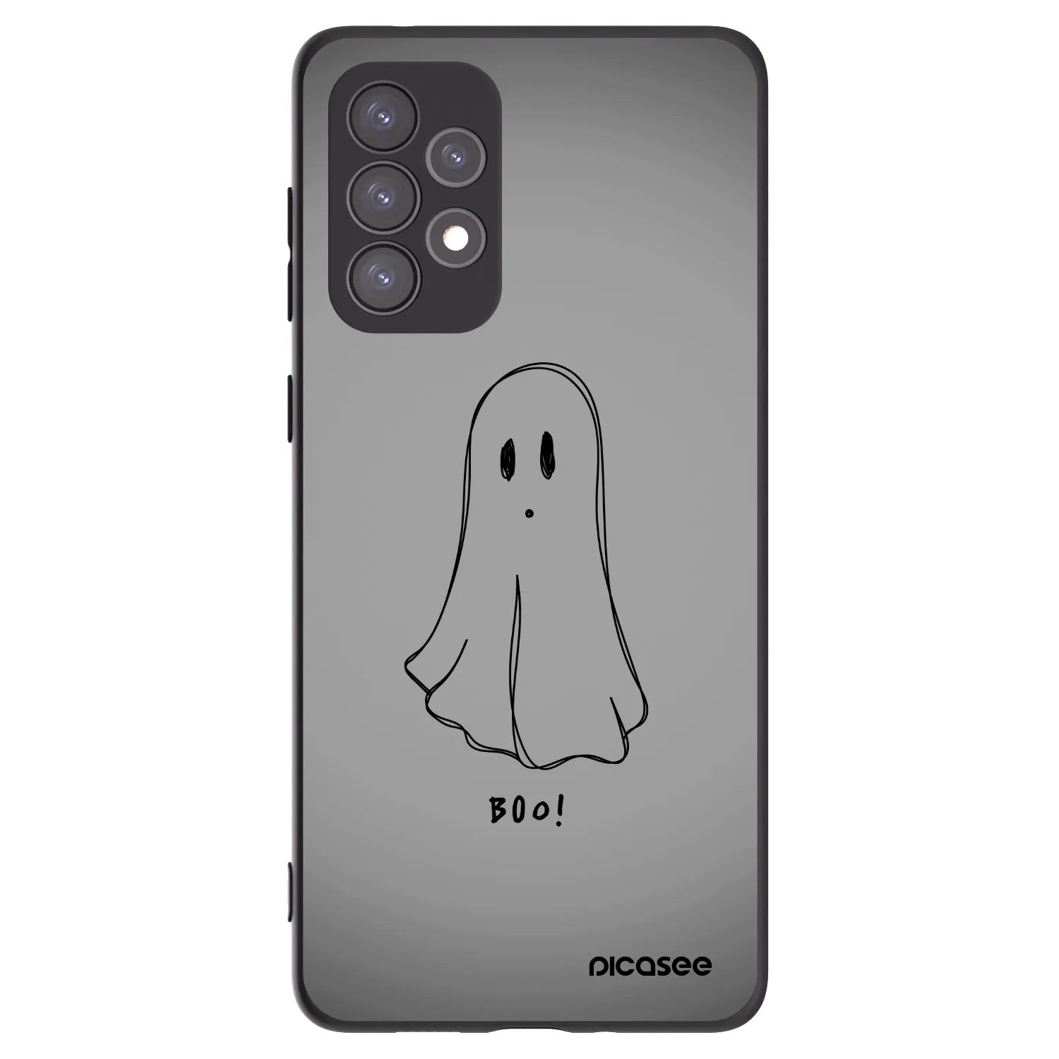 Picasee silikonowe czarne etui na Samsung Galaxy A73 5G - Ghost