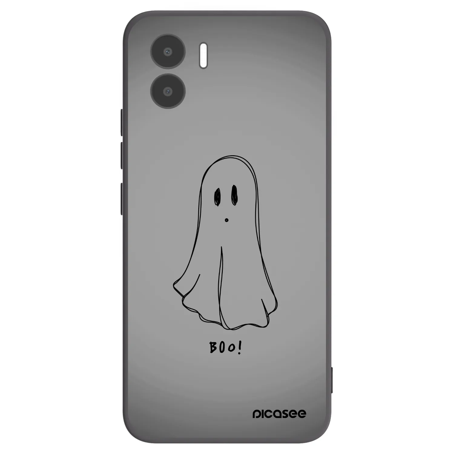 Picasee silikonowe czarne etui na Xiaomi Redmi A1 - Ghost