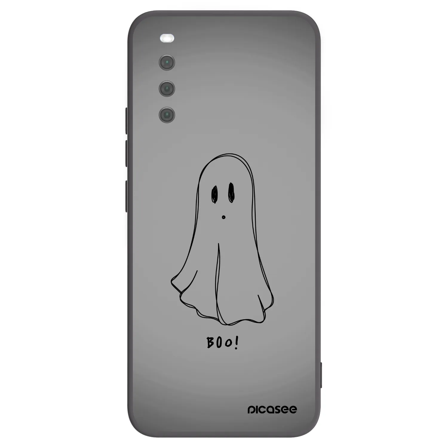 Picasee silikonowe czarne etui na Sony Xperia 10 III - Ghost