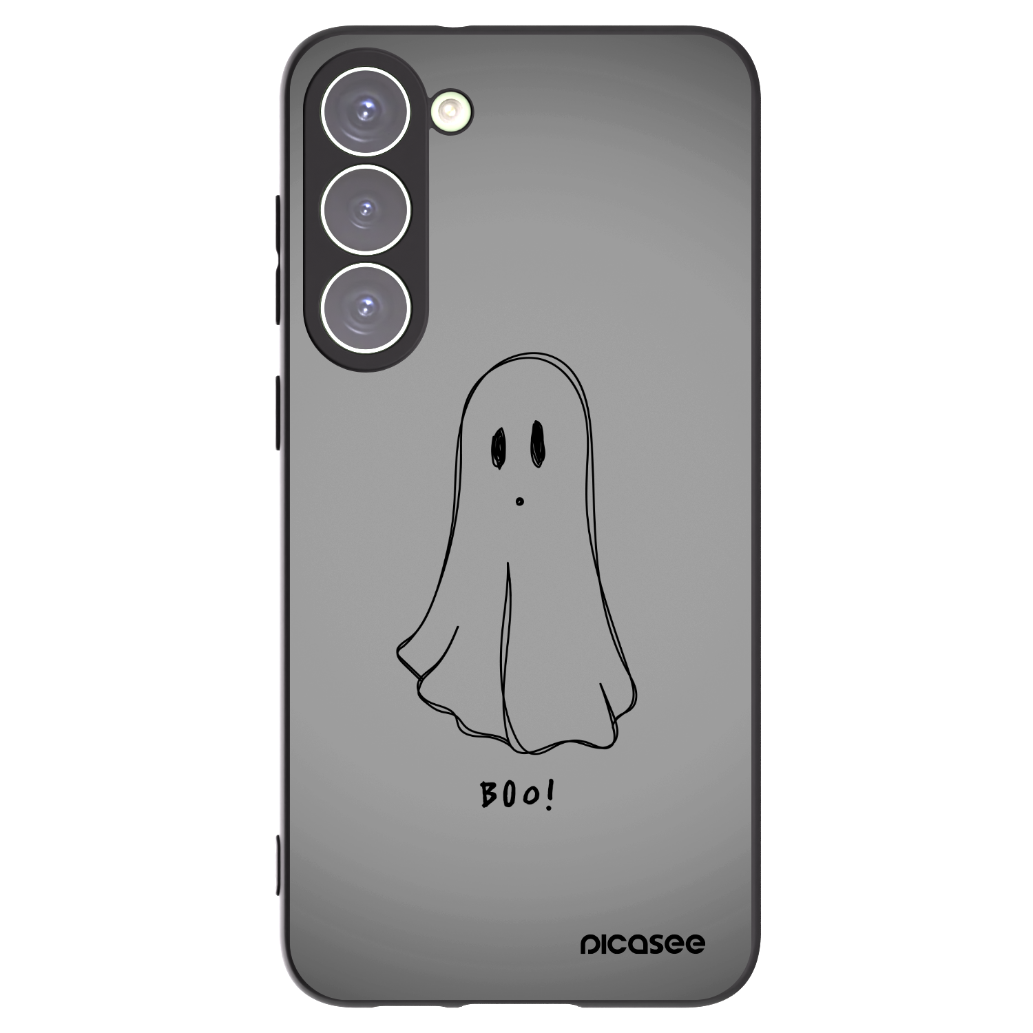 Picasee silikonowe czarne etui na Samsung Galaxy S23+ 5G - Ghost