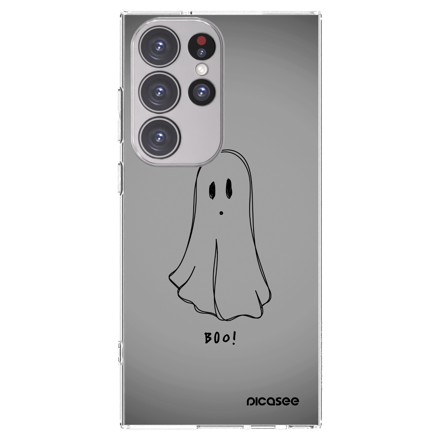Picasee silikonowe przeźroczyste etui na Samsung Galaxy S23 Ultra 5G - Ghost
