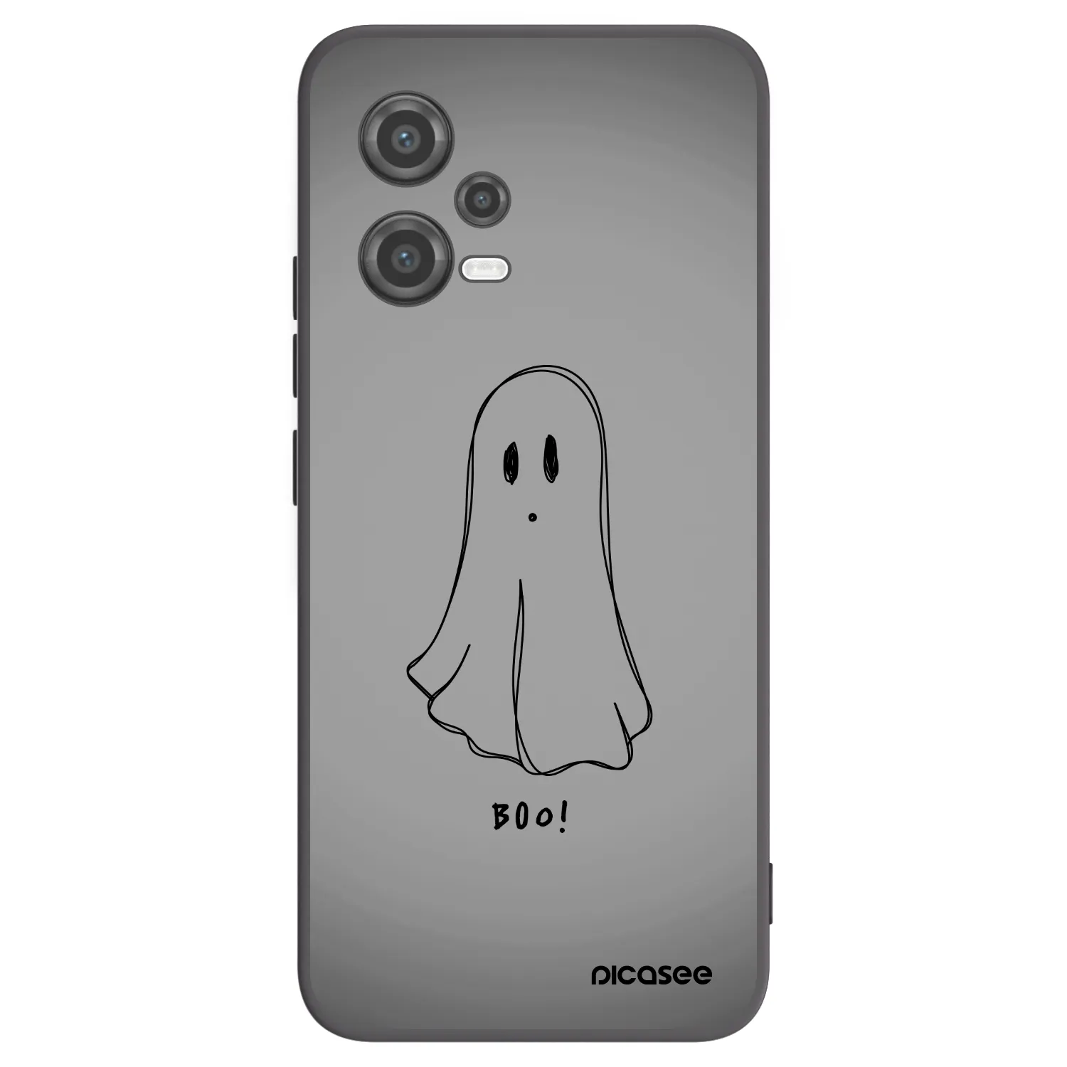 Picasee silikonowe czarne etui na Xiaomi Poco X5 - Ghost