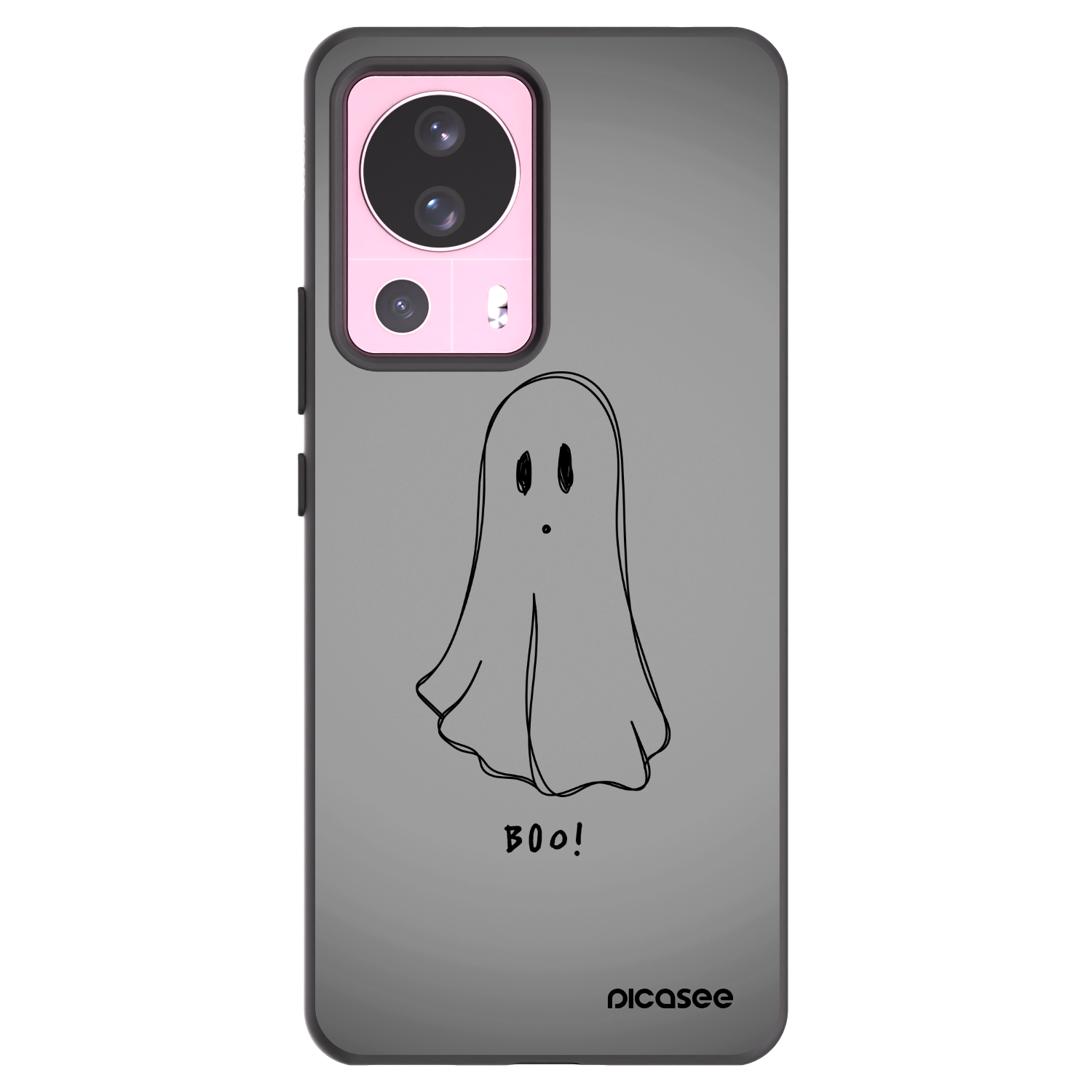 Picasee silikonowe czarne etui na Xiaomi 13 Lite - Ghost
