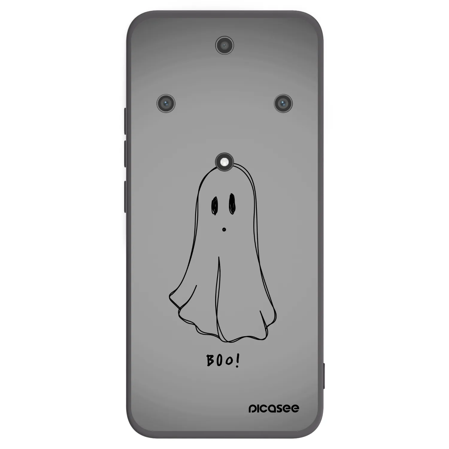 Picasee silikonowe czarne etui na Honor Magic5 Lite 5G - Ghost