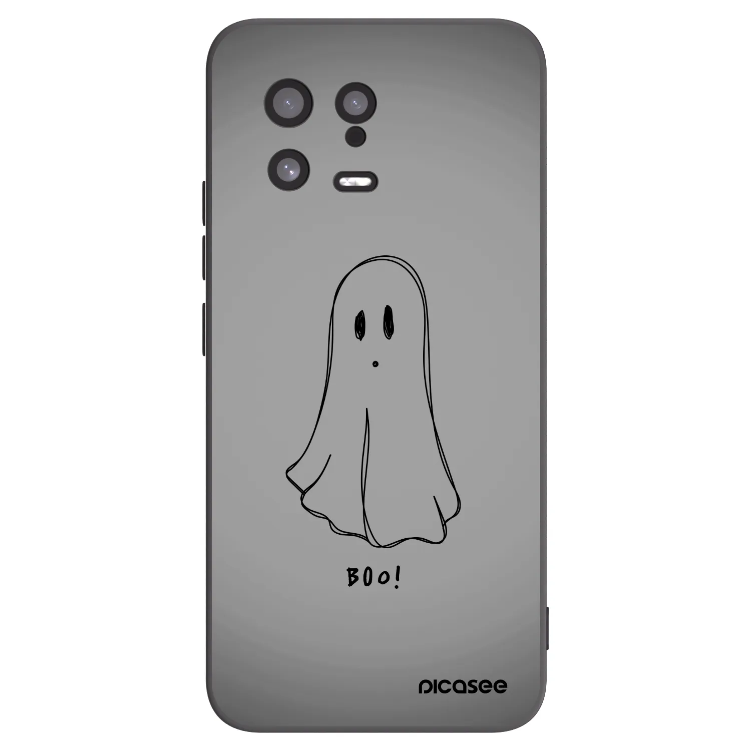 Picasee silikonowe czarne etui na Xiaomi 13 - Ghost