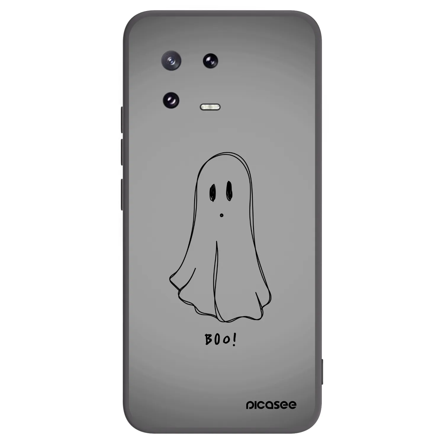 Picasee silikonowe czarne etui na Xiaomi 13 Pro - Ghost