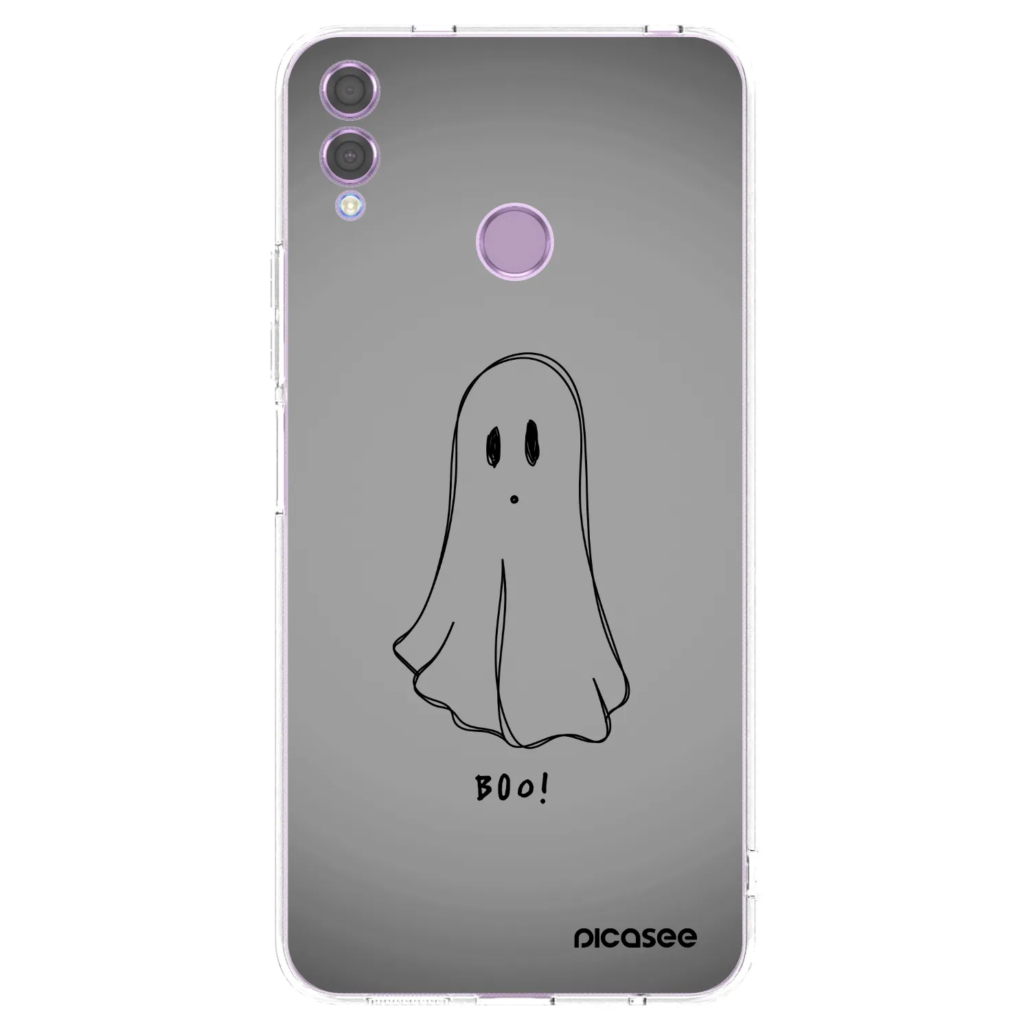 Picasee silikonowe przeźroczyste etui na Honor 8X - Ghost