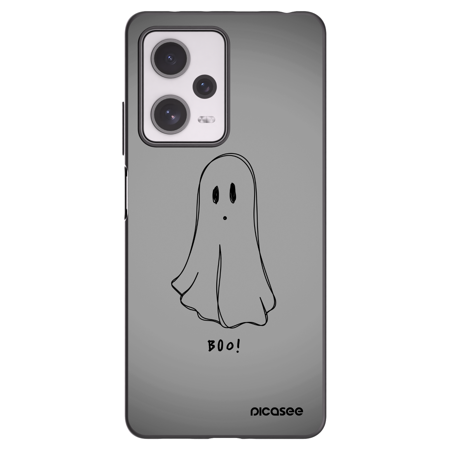 Picasee silikonowe czarne etui na Xiaomi Redmi Note 12 Pro+ 5G - Ghost
