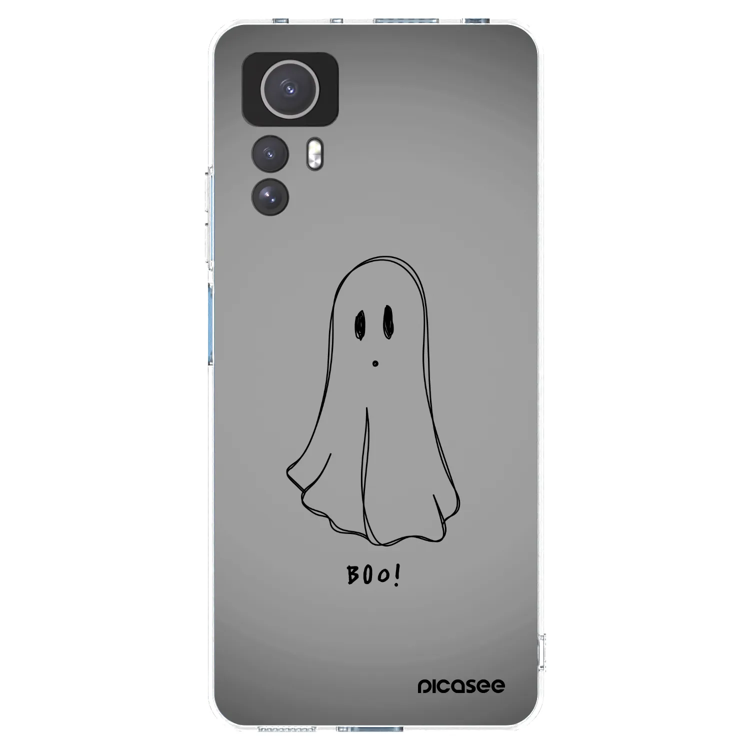 Picasee silikonowe przeźroczyste etui na Xiaomi Redmi Note 12S - Ghost