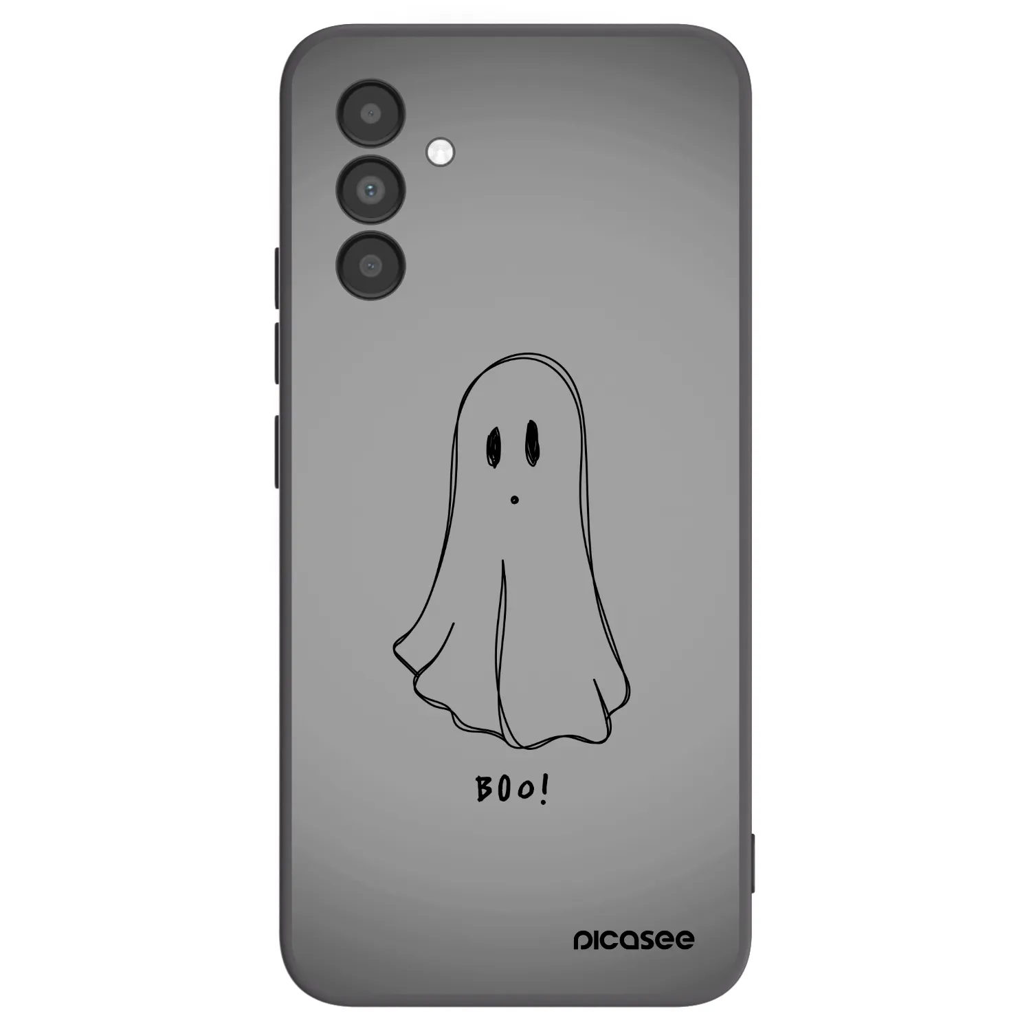 Picasee silikonowe czarne etui na Samsung Galaxy A04s A047F - Ghost