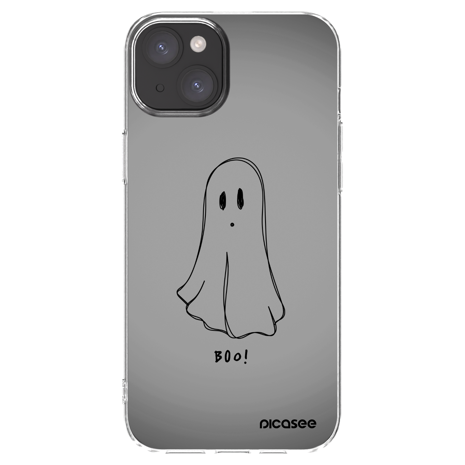 Picasee silikonowe przeźroczyste etui na Apple iPhone 15 Plus - Ghost