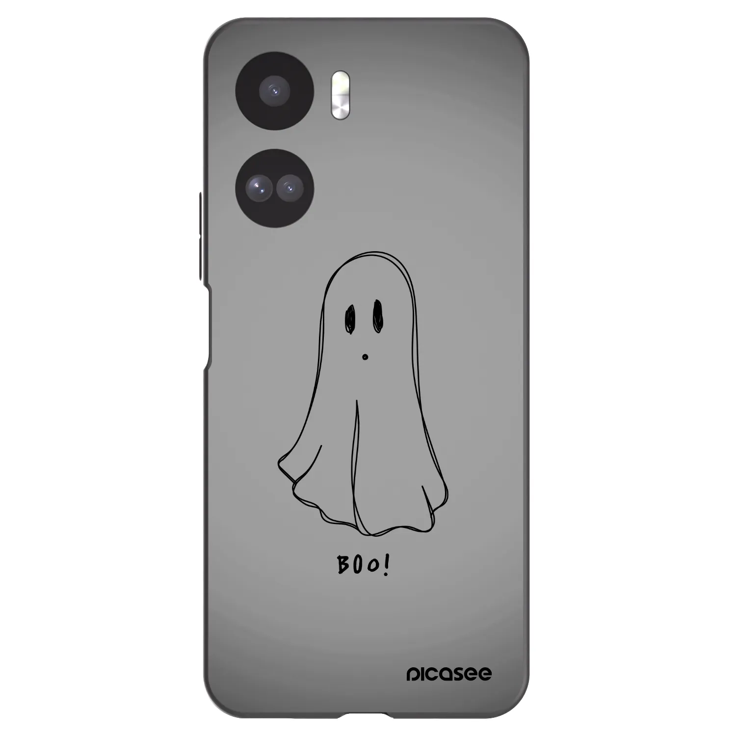 Picasee silikonowe czarne etui na Honor 90 Lite 5G - Ghost