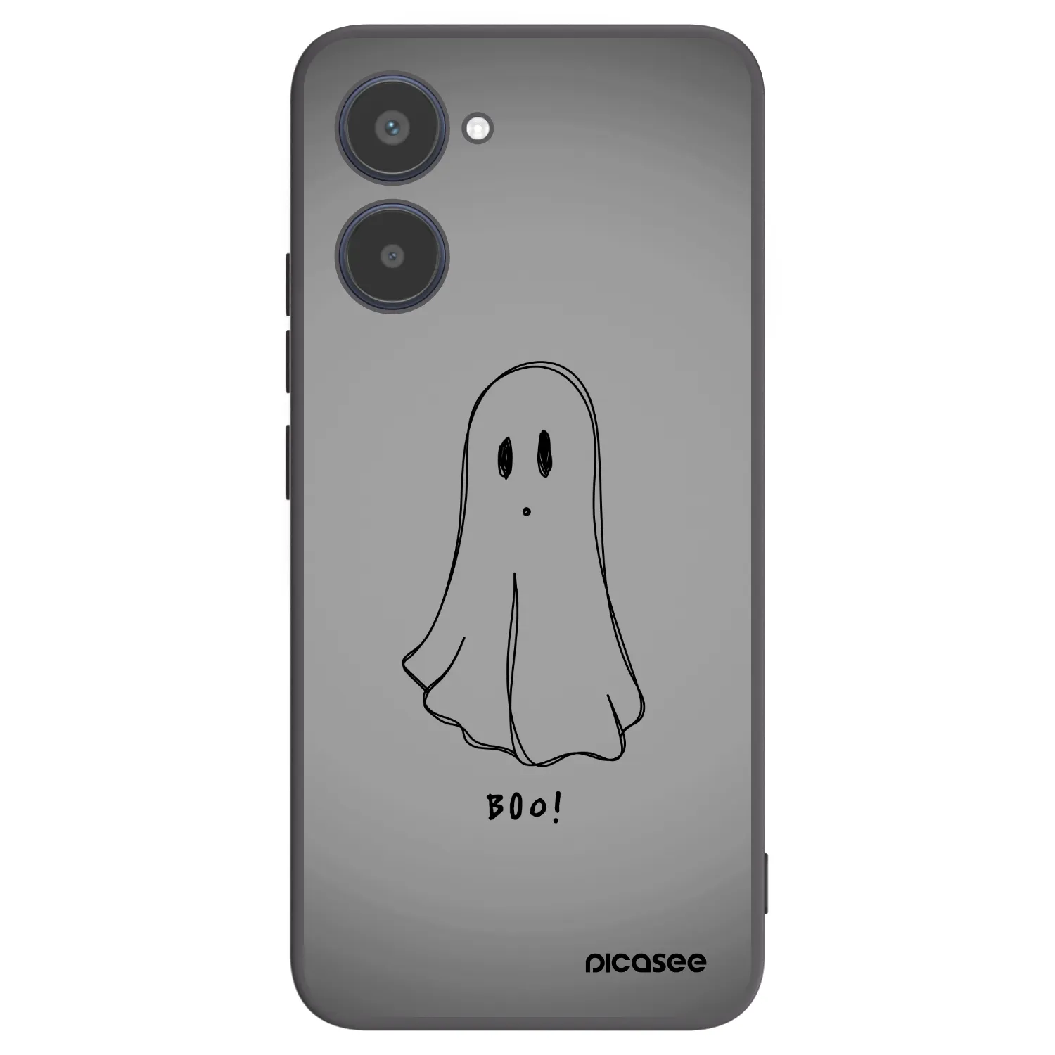 Picasee silikonowe czarne etui na Realme 10 4G - Ghost