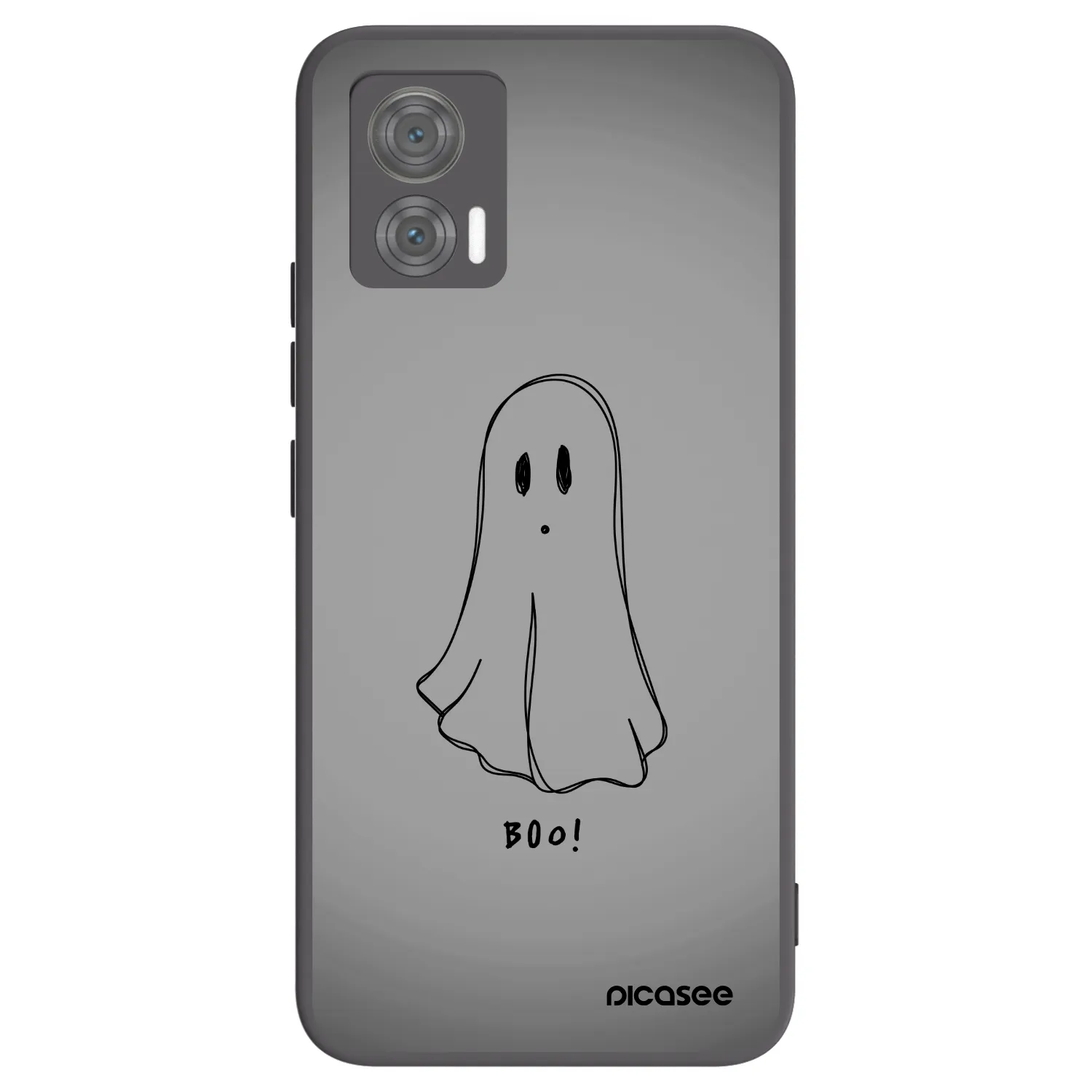 Picasee silikonowe czarne etui na Motorola Edge 30 Neo - Ghost