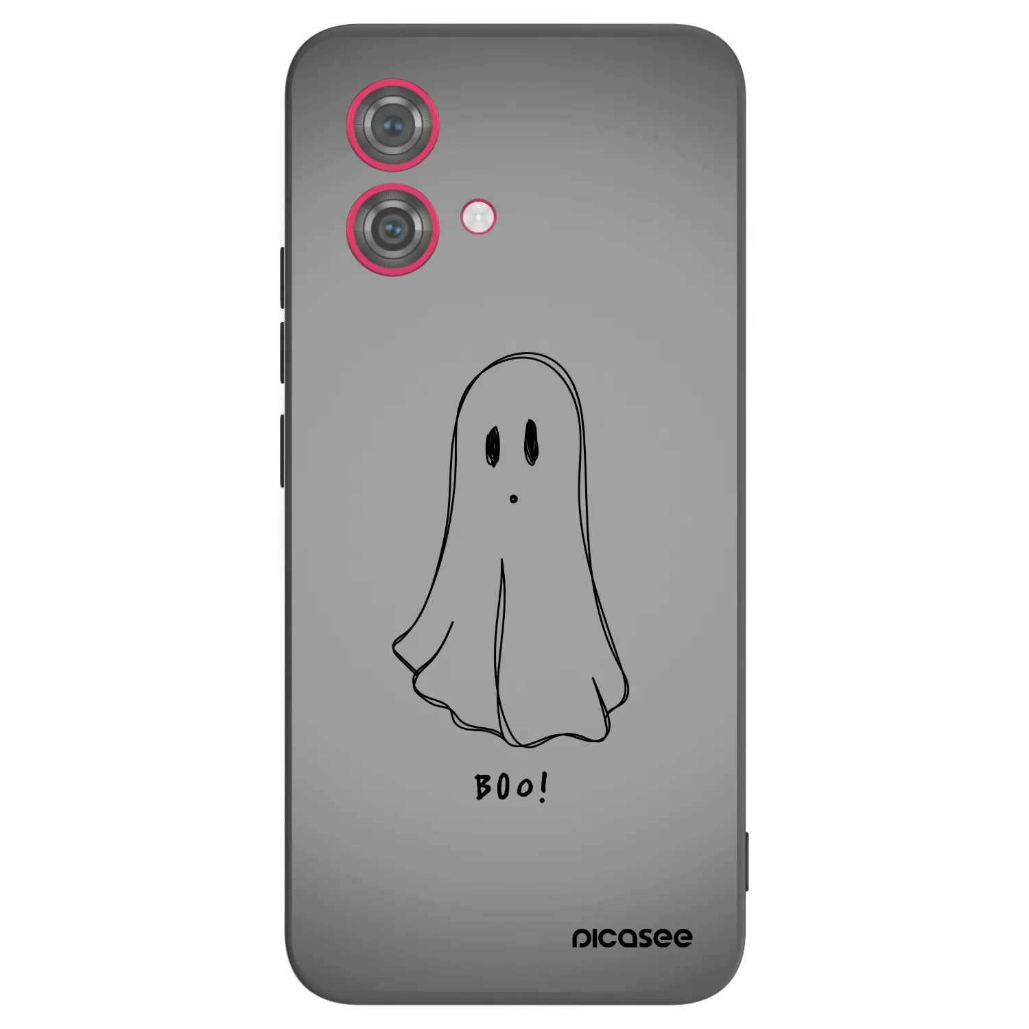 Picasee silikonowe czarne etui na Motorola Moto G84 5G - Ghost
