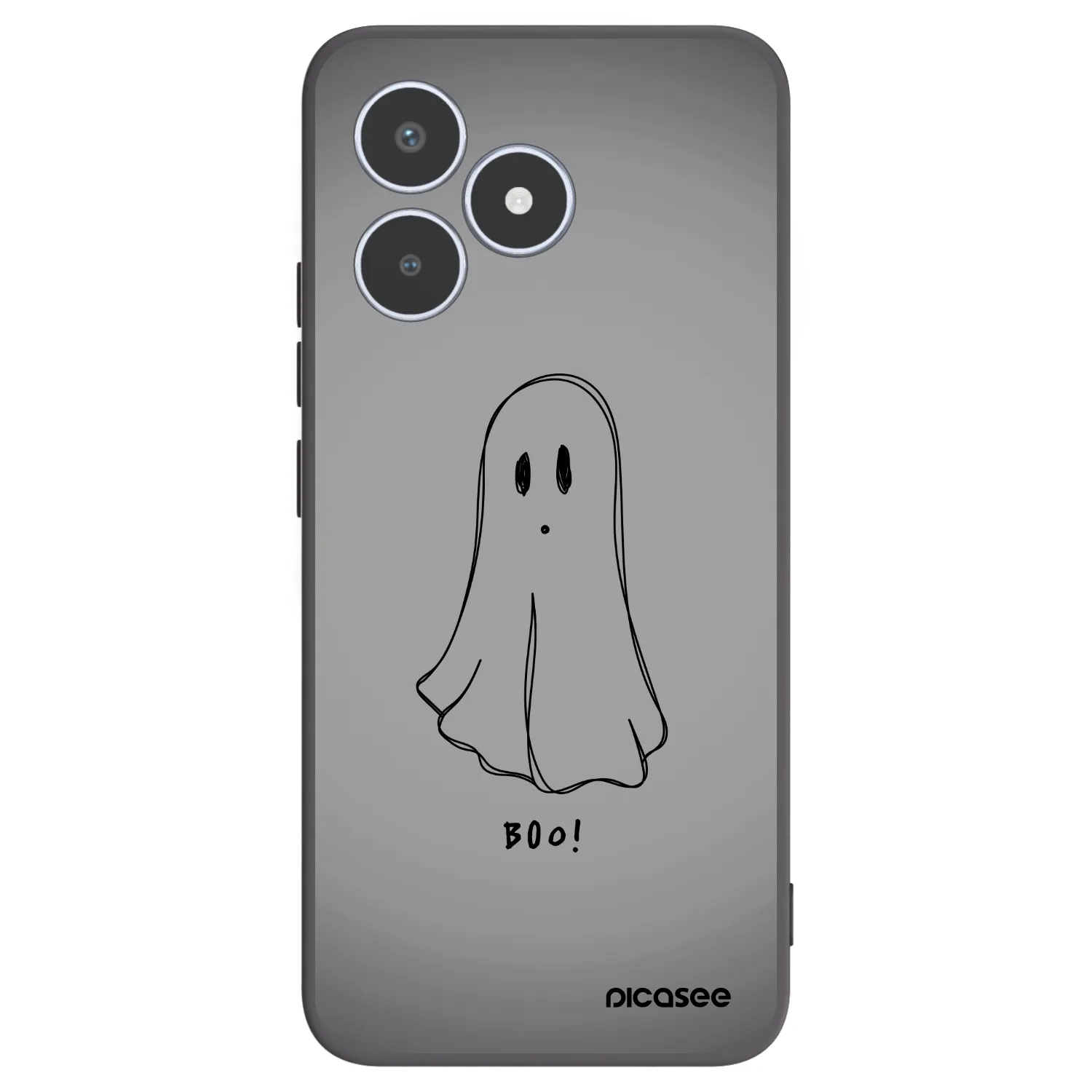 Picasee silikonowe czarne etui na Realme C53 - Ghost
