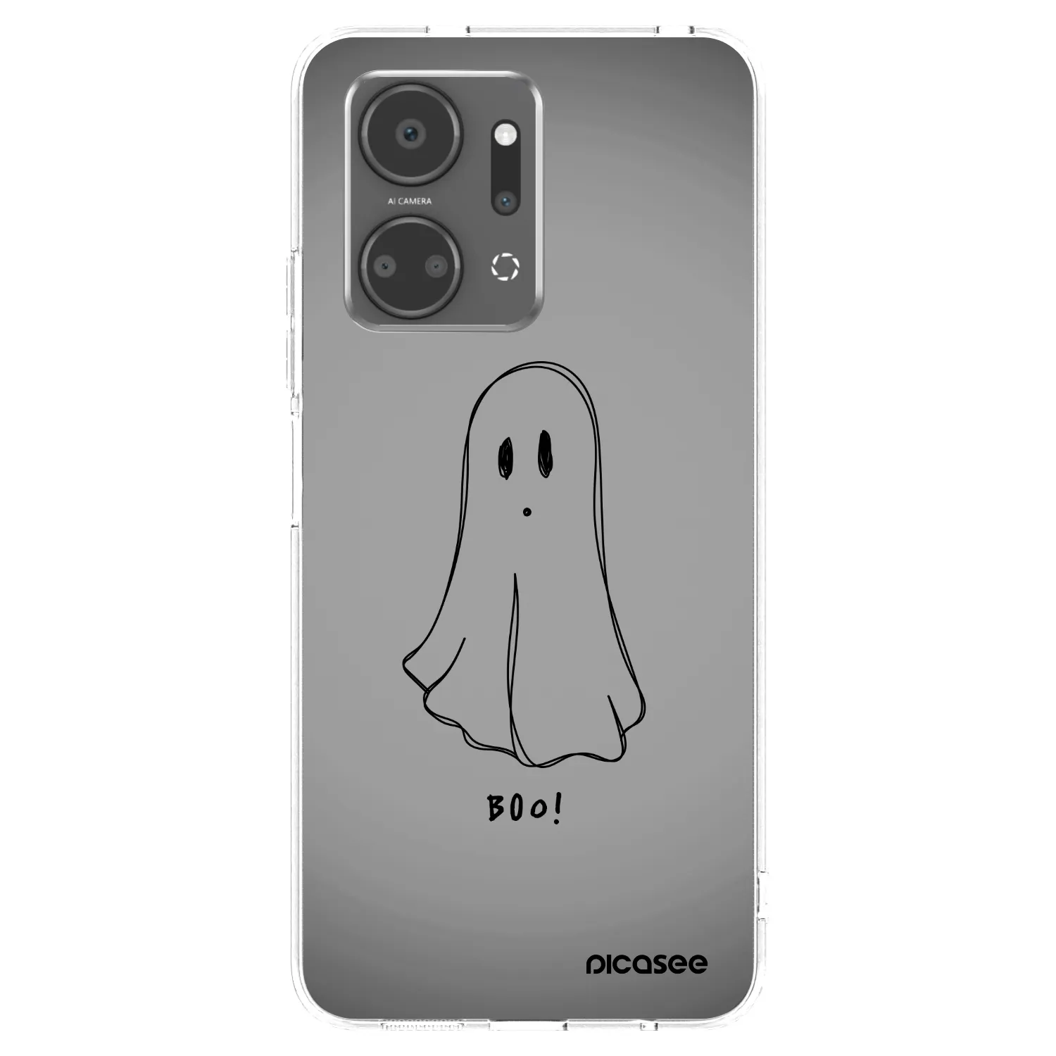 Picasee silikonowe przeźroczyste etui na Honor X7a - Ghost
