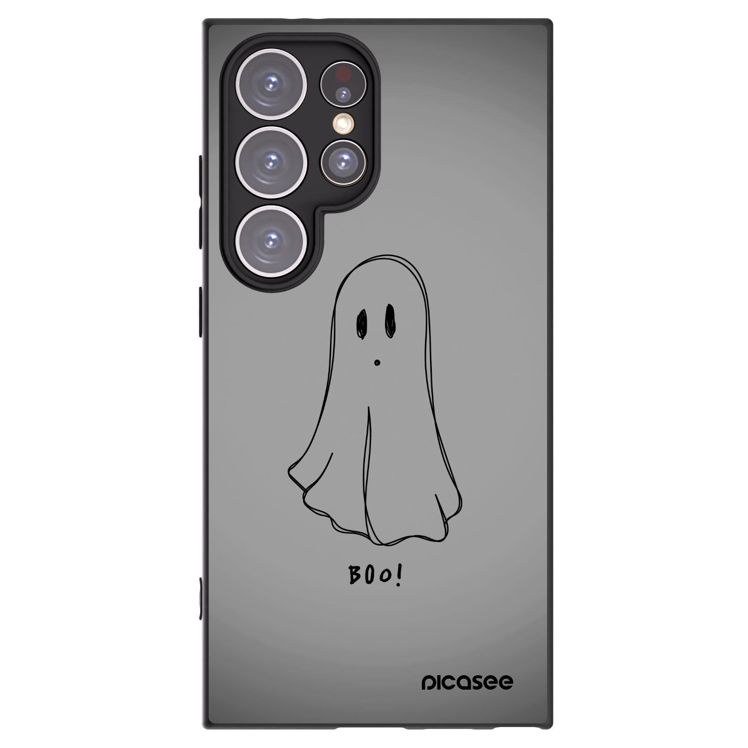 Picasee silikonowe czarne etui na Samsung Galaxy S24 Ultra S928B 5G - Ghost