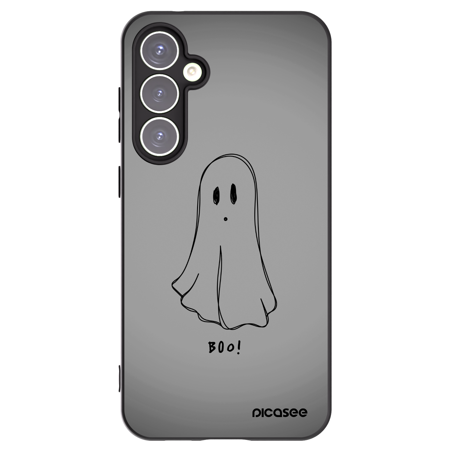 Picasee silikonowe czarne etui na Samsung Galaxy S23 FE S711B - Ghost
