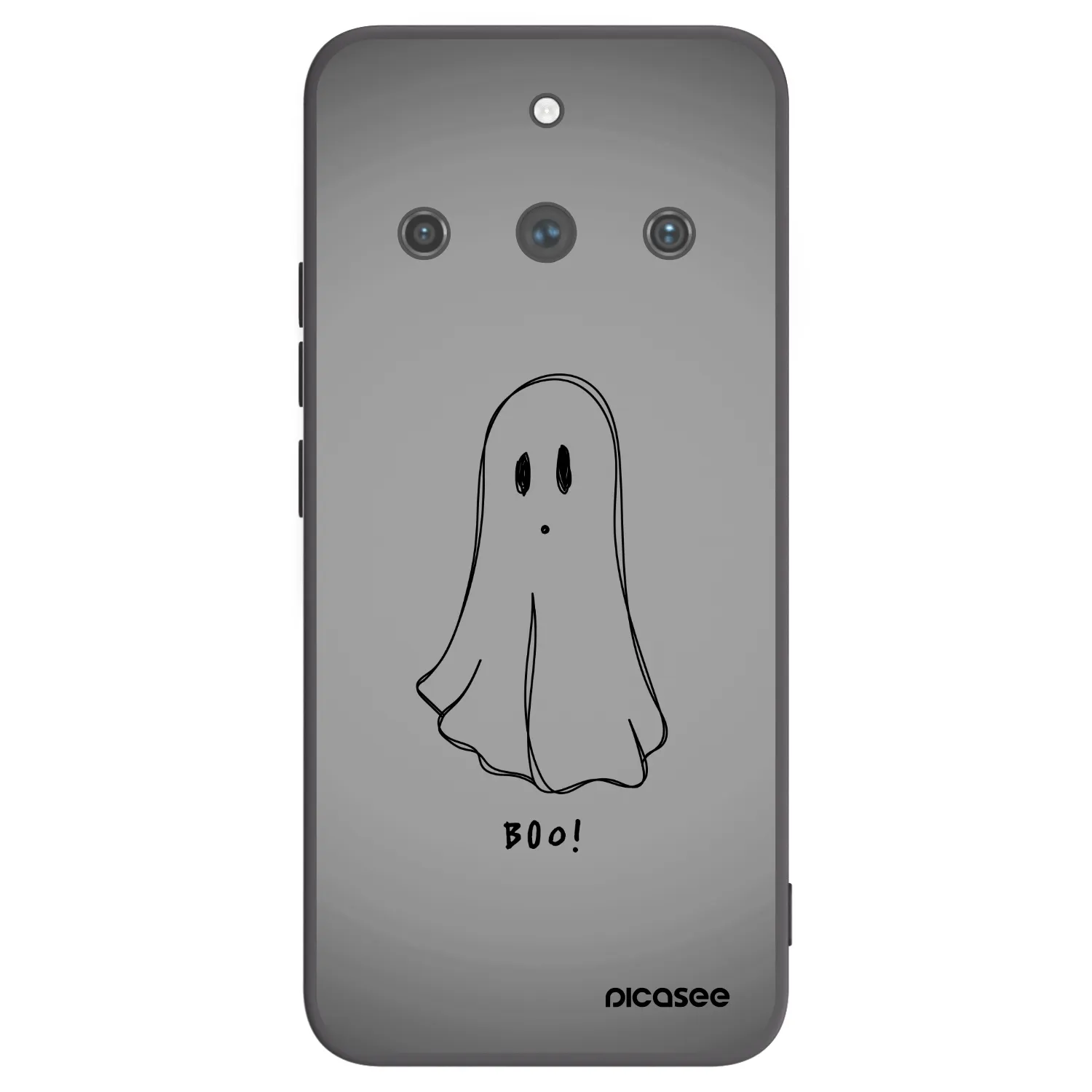 Picasee silikonowe czarne etui na Realme 11 Pro+ - Ghost