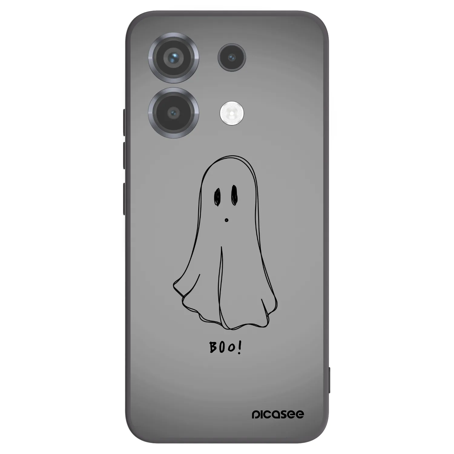 Picasee silikonowe czarne etui na Xiaomi Poco X6 - Ghost